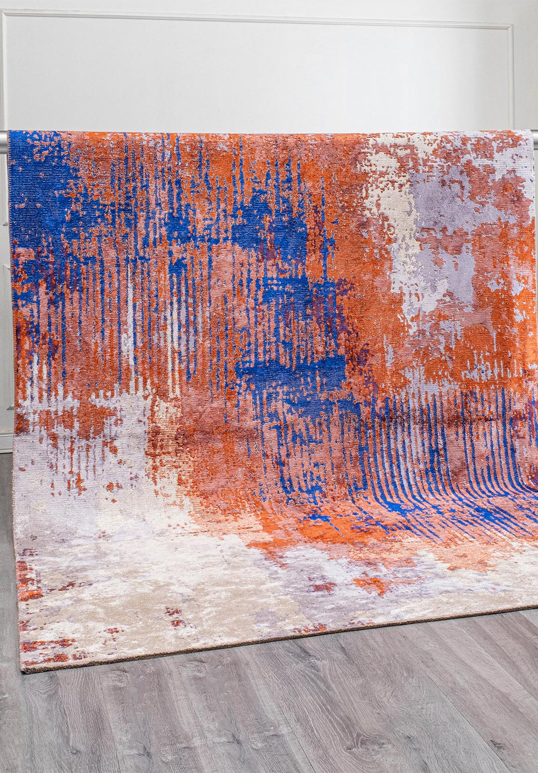 ORION WHITE - LILAC - RUST - SAKS BLUESİ RUG - 4