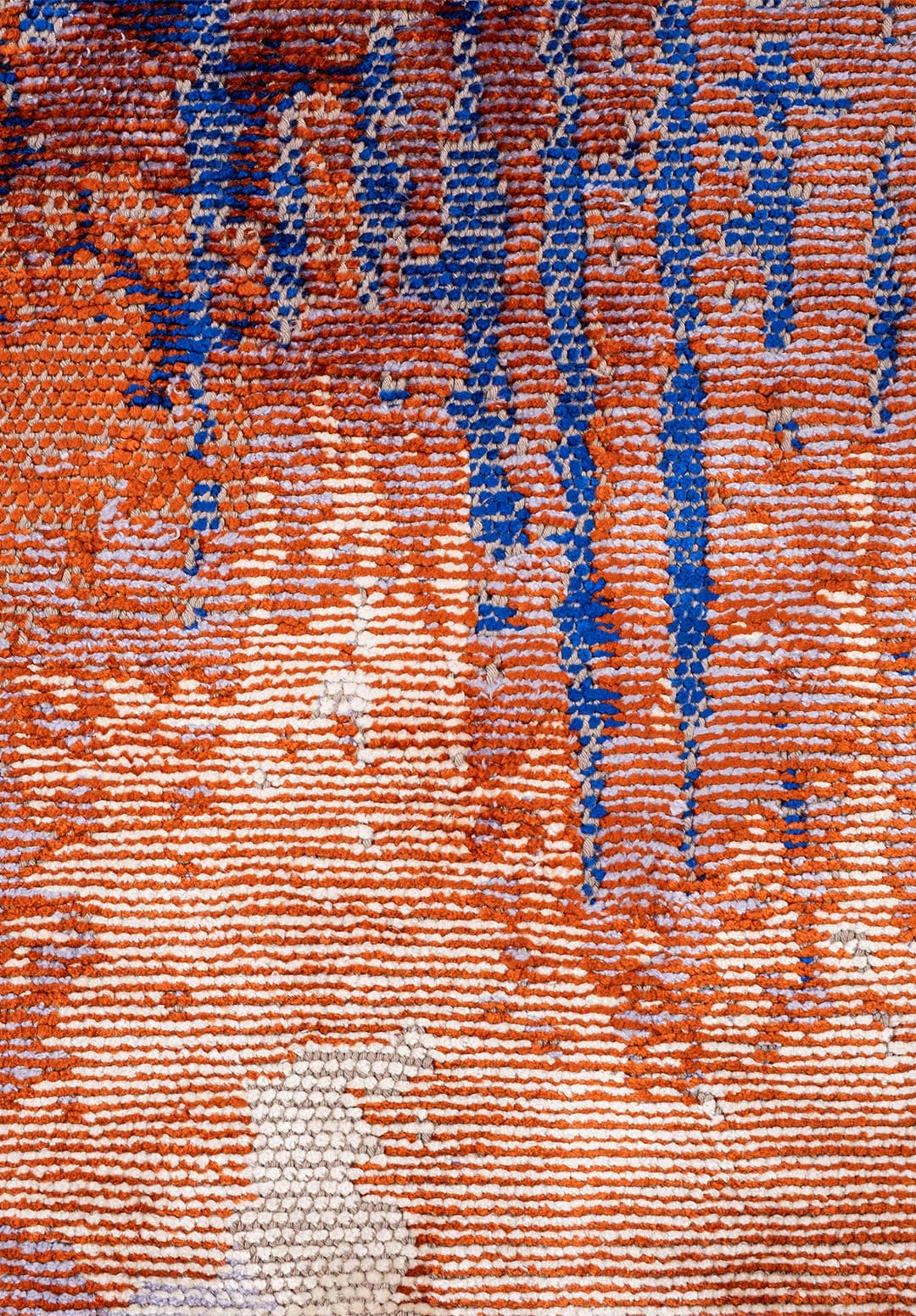 ORION WHITE - LILAC - RUST - SAKS BLUESİ RUG - 5