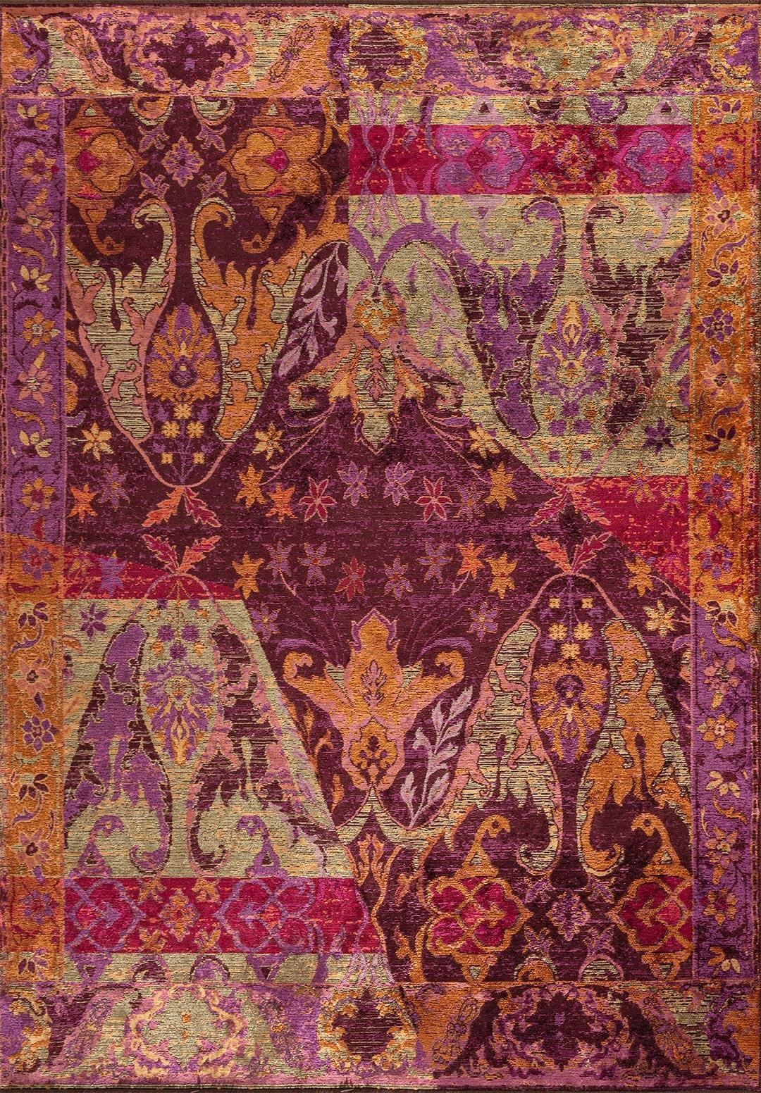 BARON ORANGE - PURPLE - OLIVE GREEN - CHERRY - MAGENTA RUG - 1