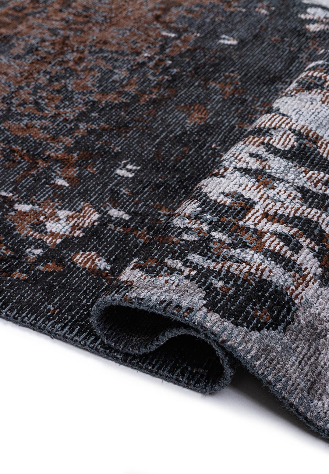 LUNA LIGHT GREY - DARK GREY - DARK BROWN - BLACK RUG - 2