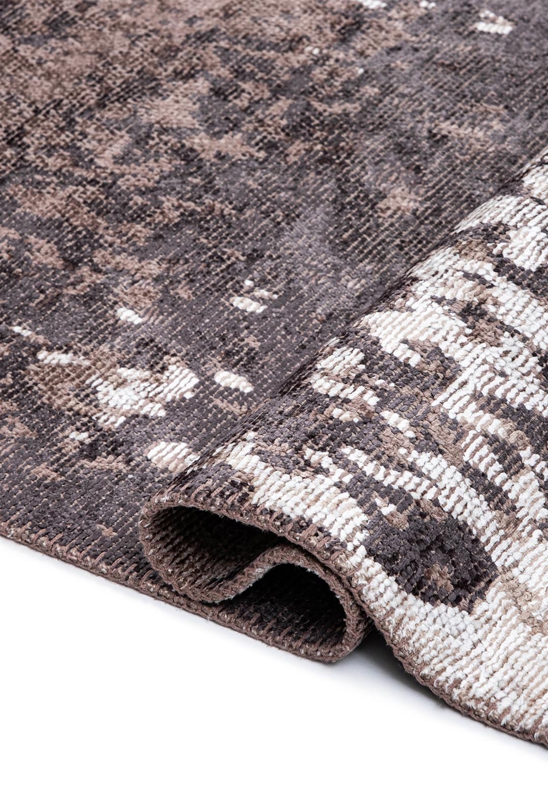 LUNA WHITE - NOUGAT - DARK MINK - CHARCOAL RUG - 2