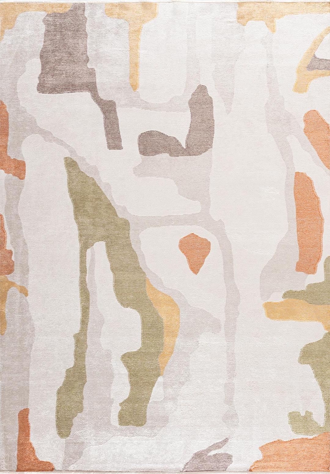 MOTION ECRU - STONE - GOLD - GREEN - TERRA - DARK MINK RUG - 1