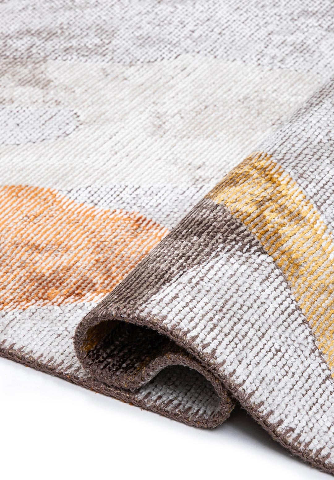 MOTION WHITE - STONE - GOLD - GREEN - TERRA - DARK MINK RUG - 2