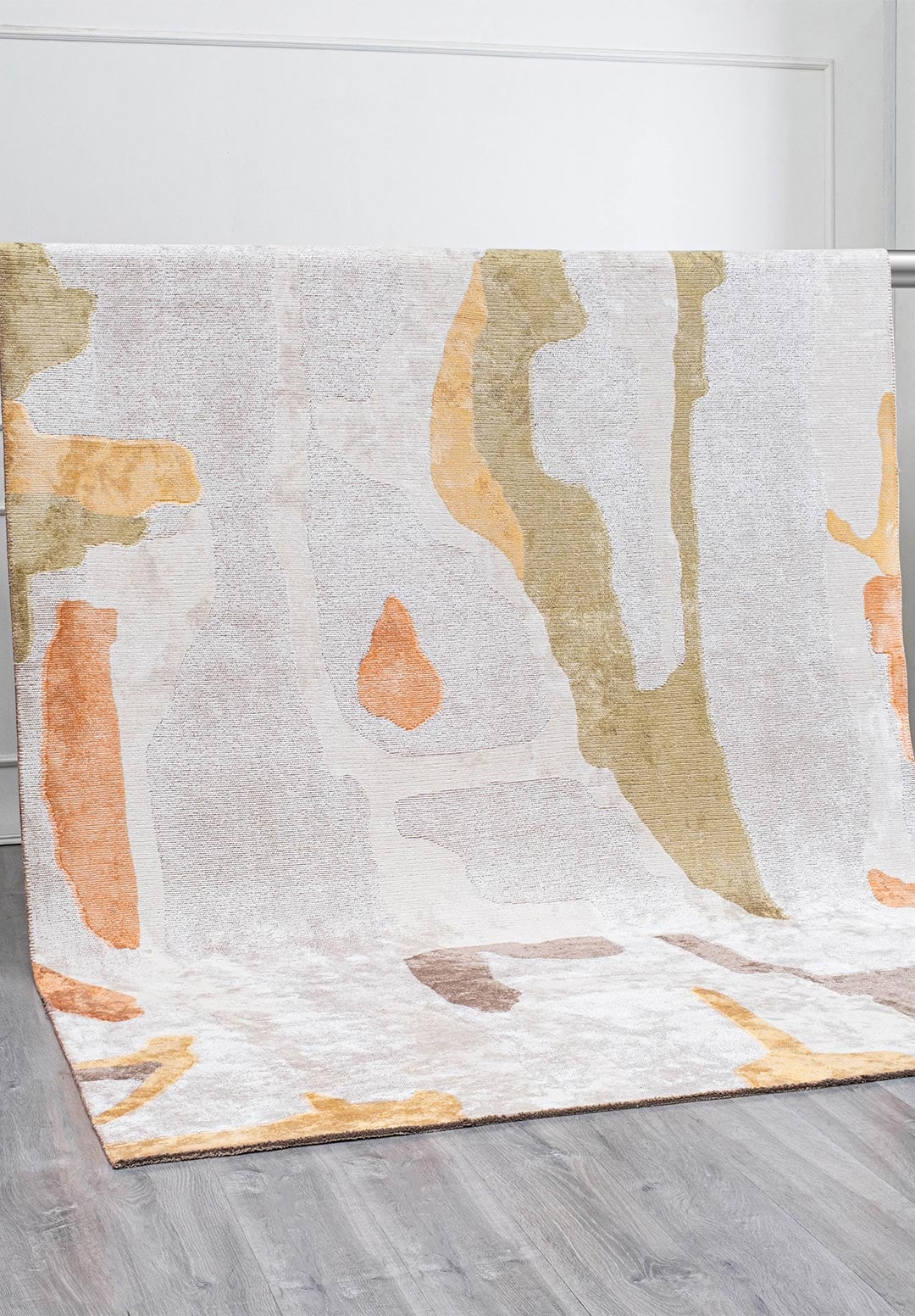 MOTION WHITE - STONE - GOLD - GREEN - TERRA - DARK MINK RUG - 4