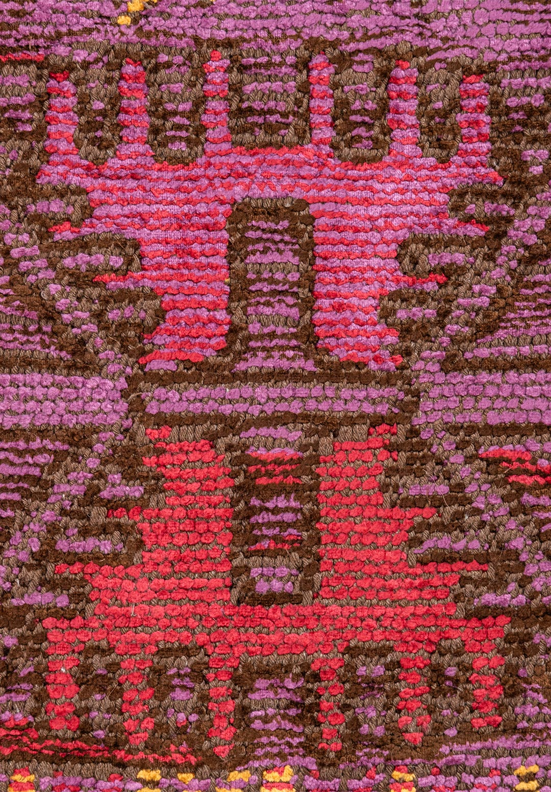 FOLK PURPLE - MAGENTA - MUSTARD - DARK BROWN - SAX BLUE - GRASS GREEN RUG - 5
