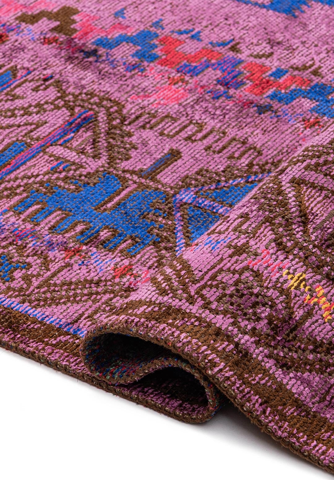 FOLK PURPLE - MAGENTA - MUSTARD - DARK BROWN - SAX BLUE - GRASS GREEN RUG - 2