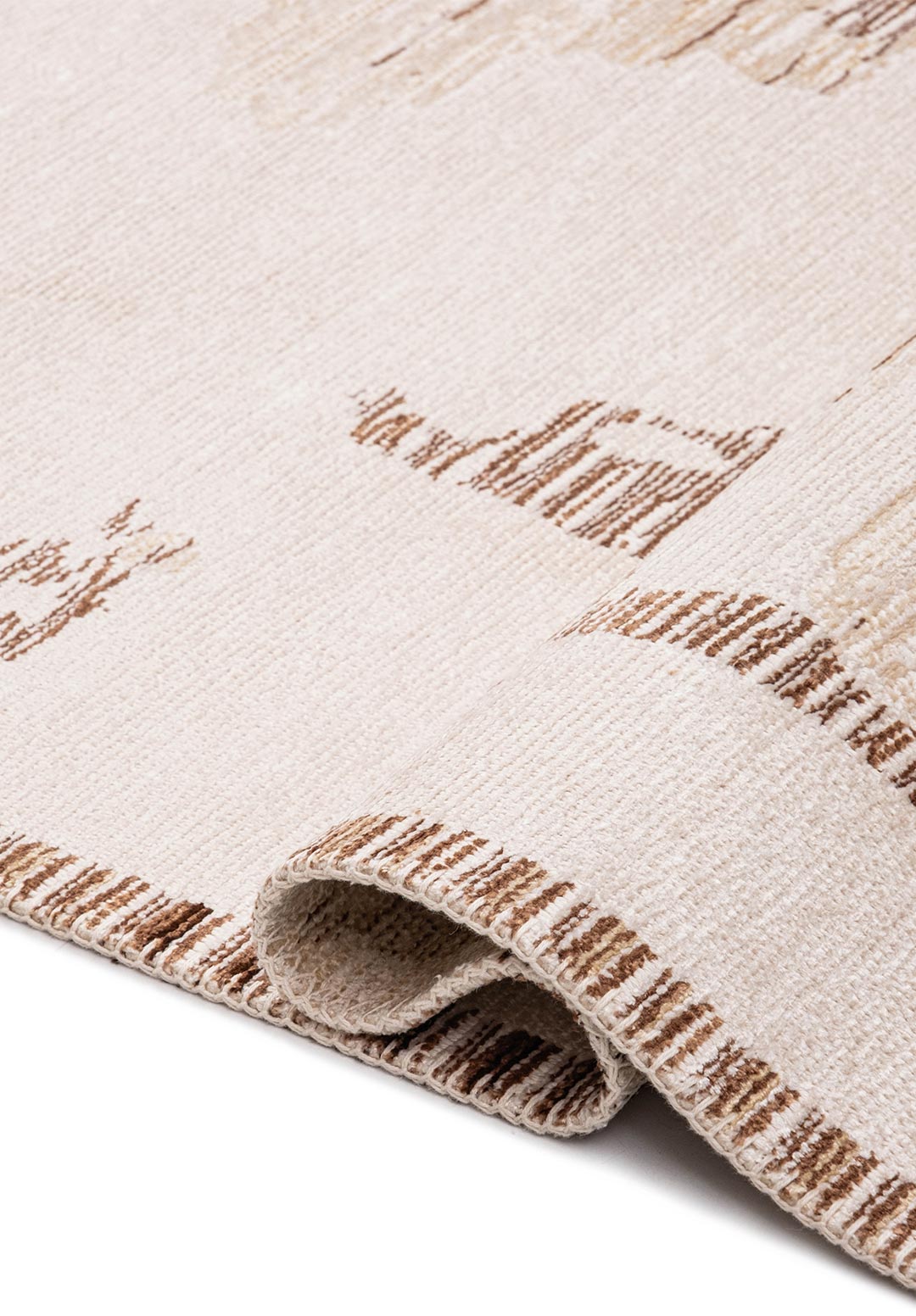 RIMA ECRU - CREAM - LIGHT CREAM - MOCHA - DARK BROWN RUG - 2