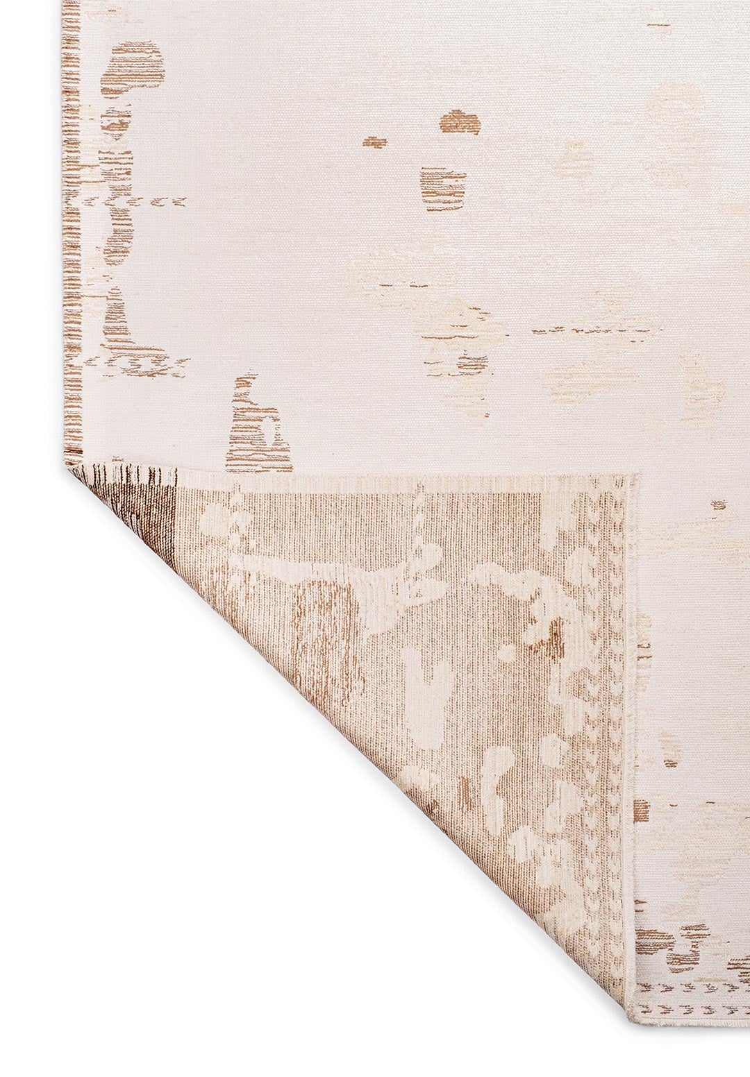 RIMA ECRU - CREAM - LIGHT CREAM - MOCHA - DARK BROWN RUG - 3