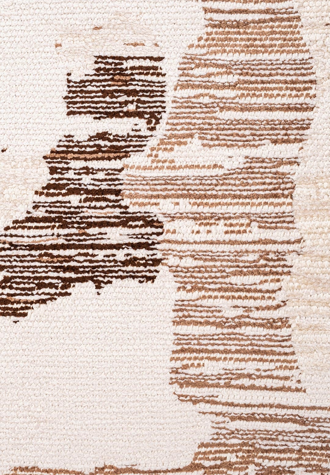 RIMA ECRU - CREAM - LIGHT CREAM - MOCHA - DARK BROWN RUG - 5