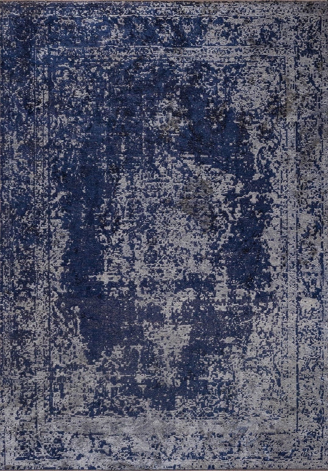 MEDALLION BEIGE - DARK NAVY RUG