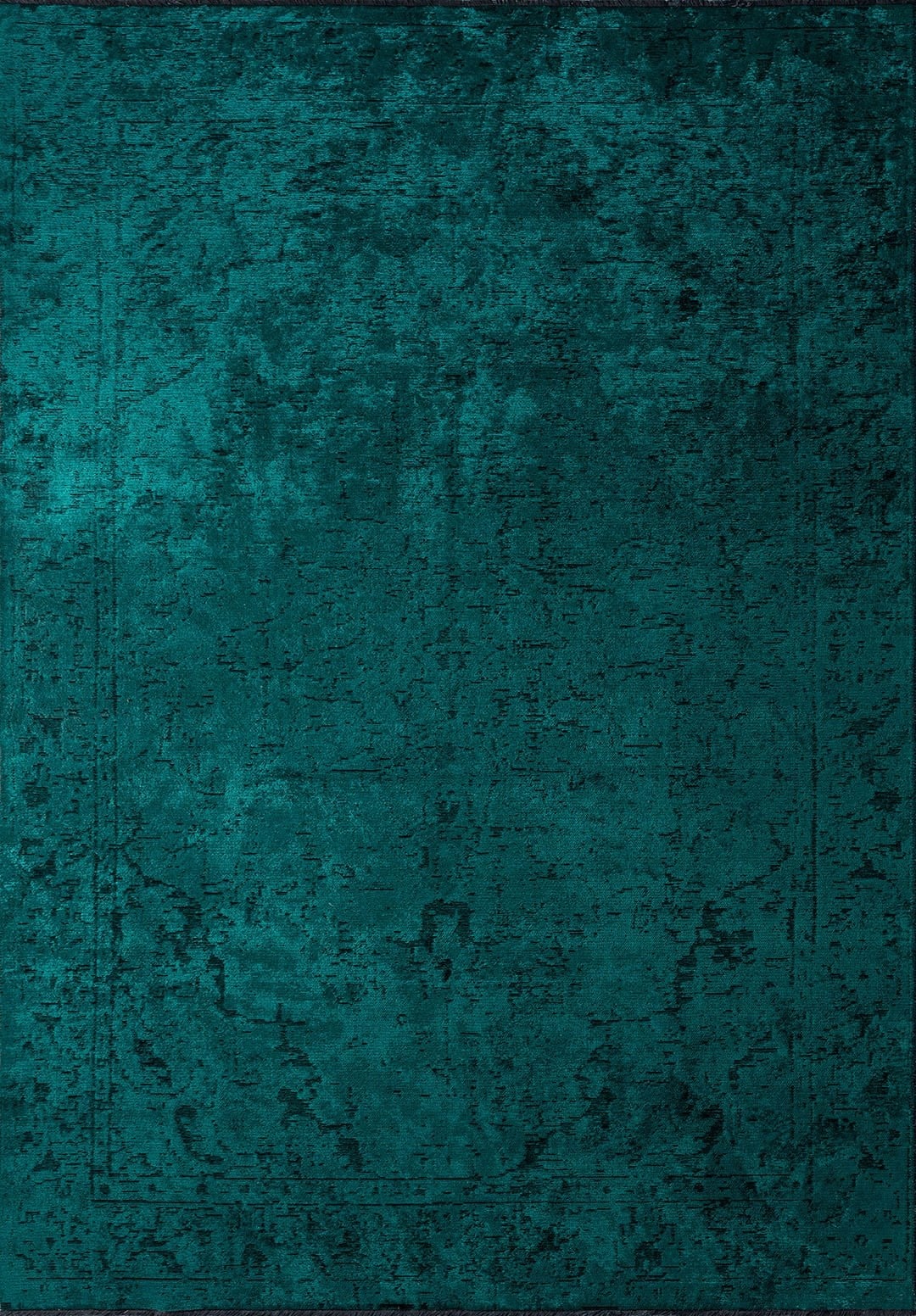 IVY BLACK - DARK TURQUOISE RUG