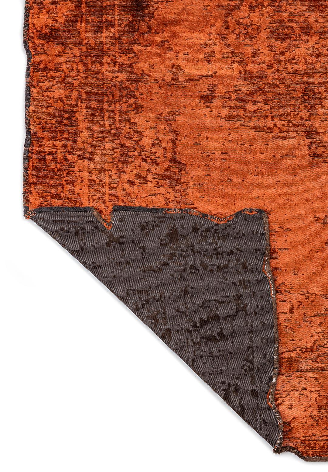 MEDALLION DARK BROWN - RUST RUG - 3