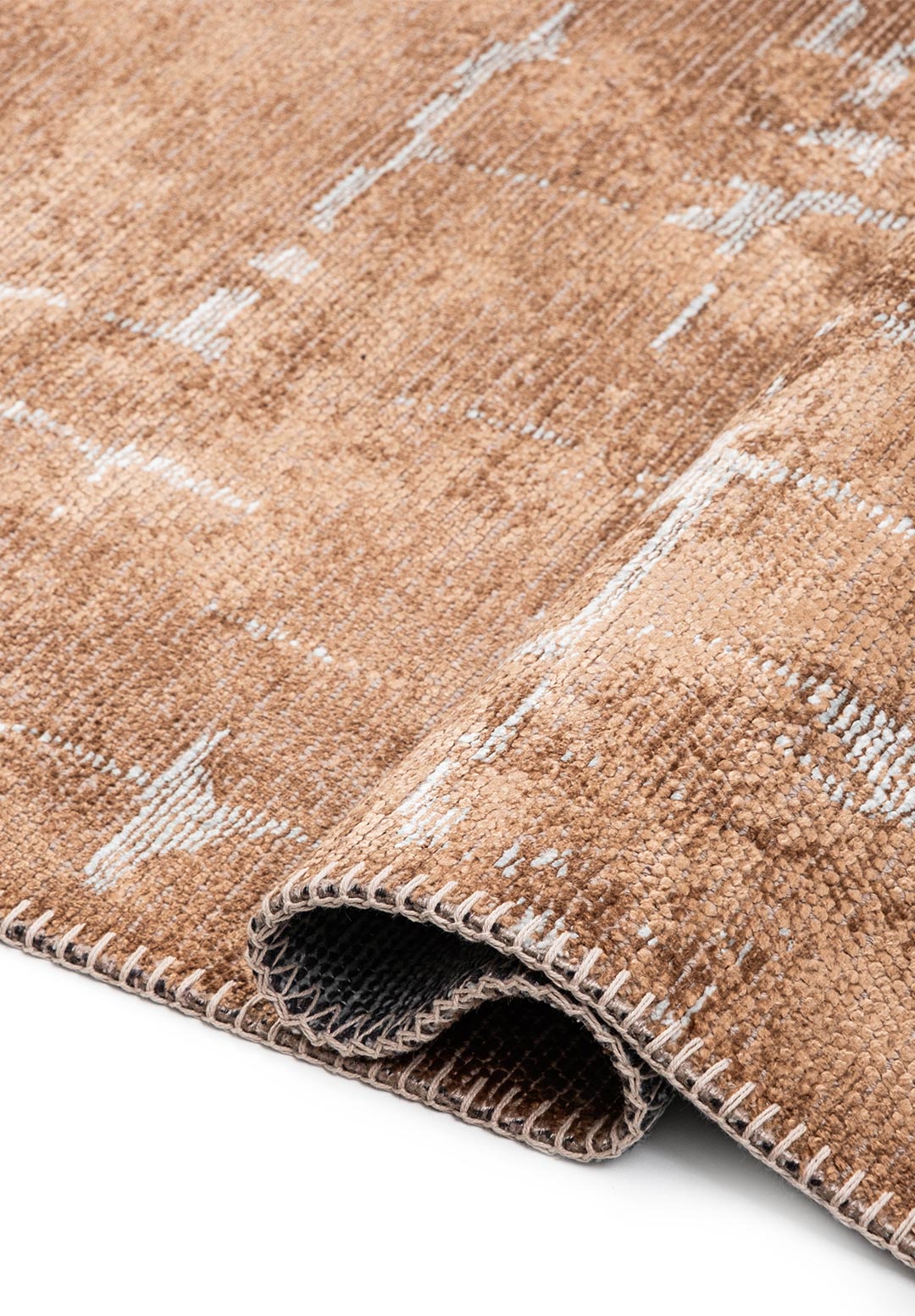 GALAXY ICE BLUE - MOCHA RUG - 2