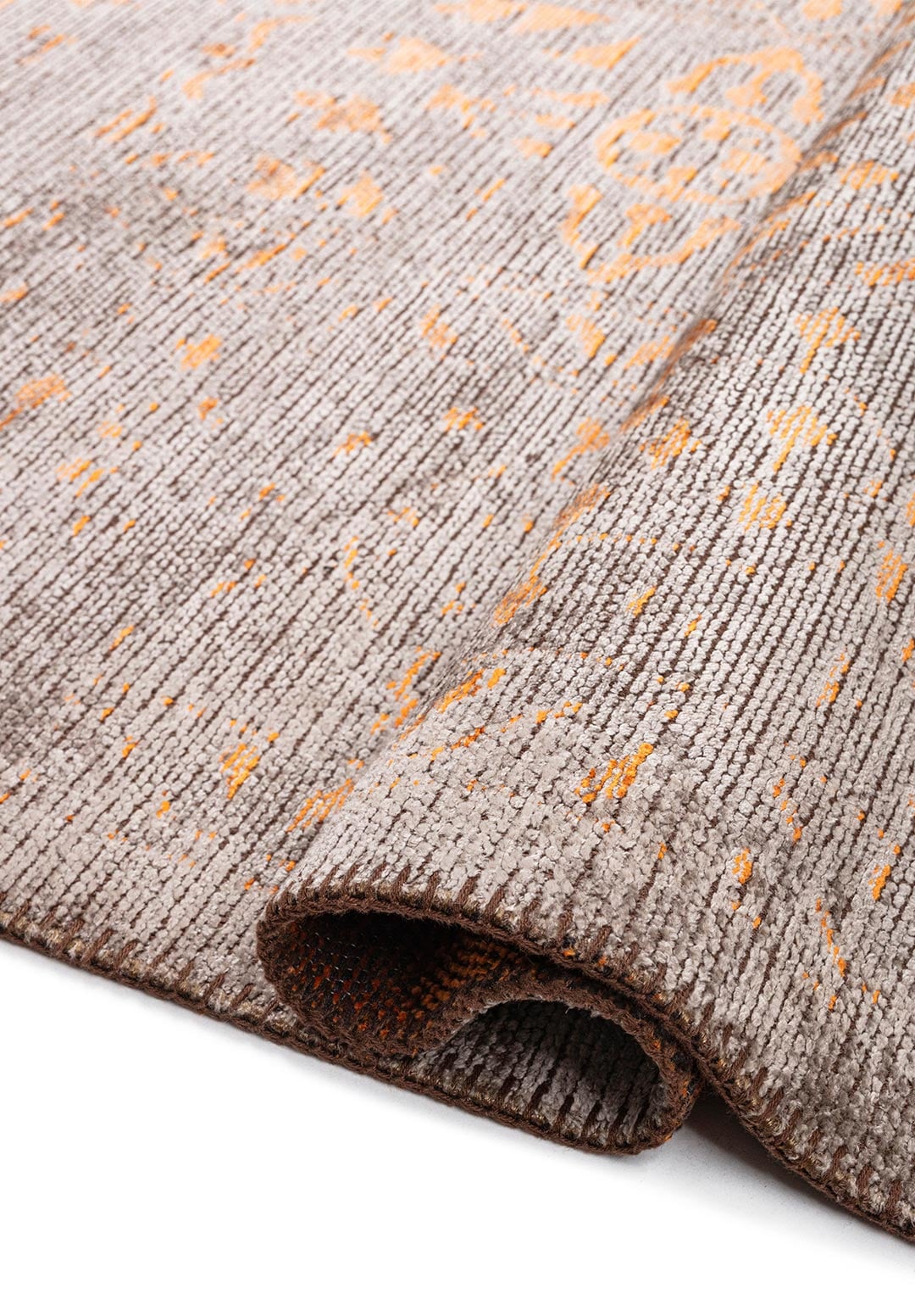 SCRIPT ORANGE - GREY RUG - 2