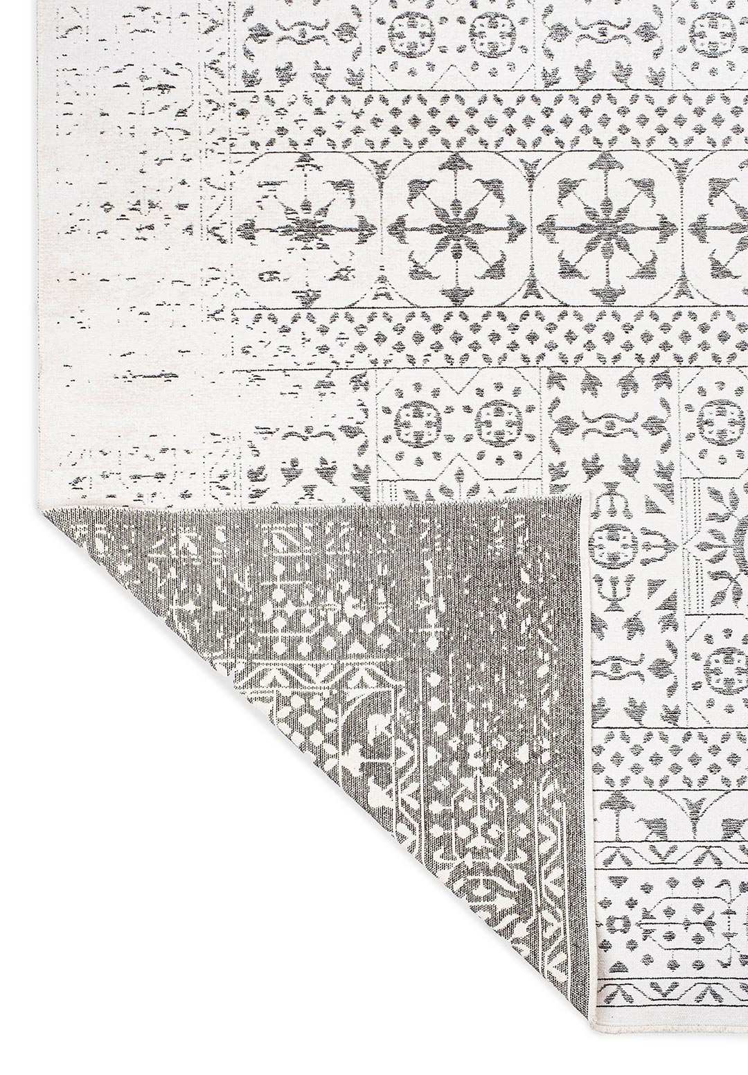 SCRIPT BLACK - ECRU RUG - 3