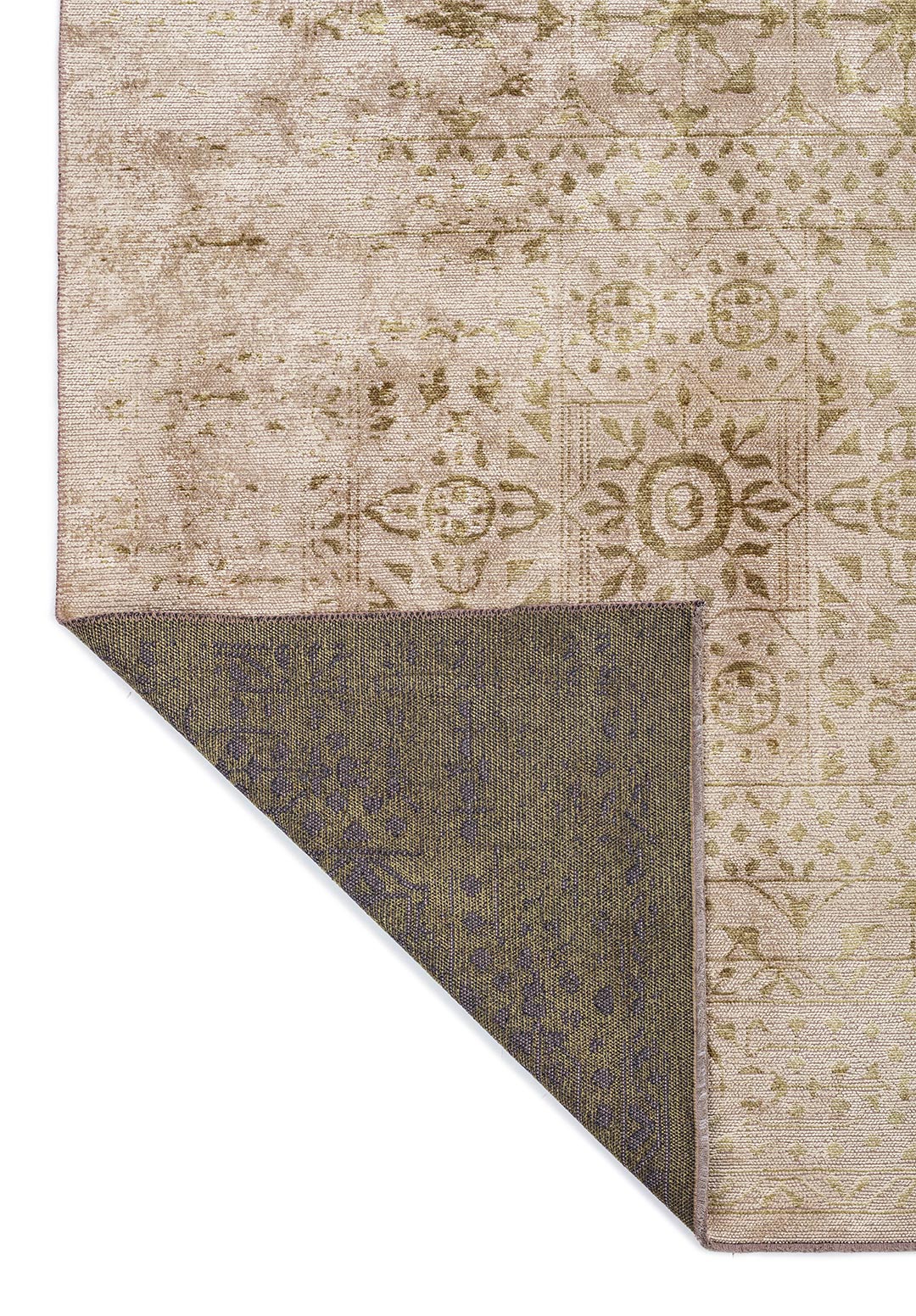 SCRIPT GREEN - BEIGE RUG - 3