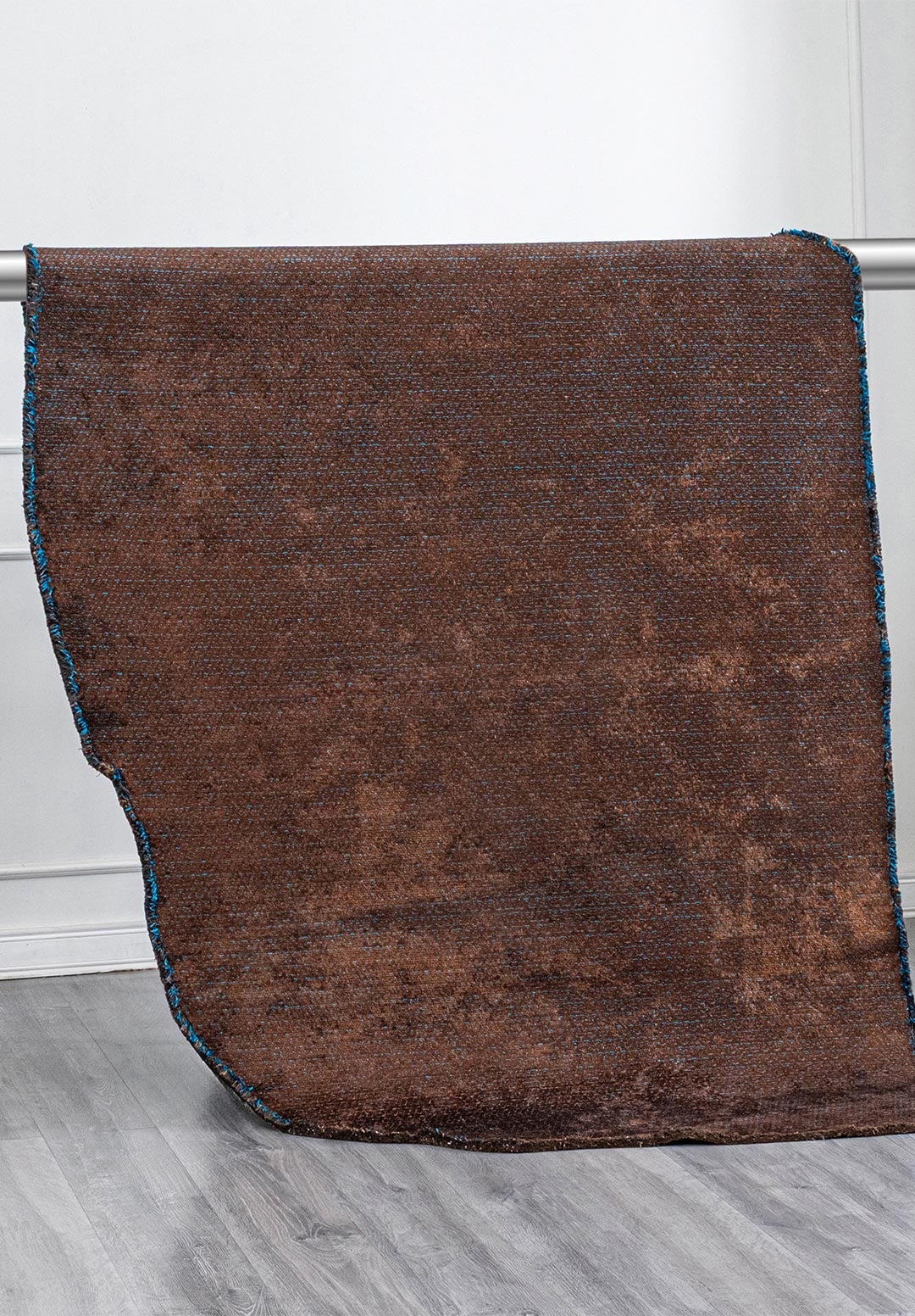 GRAIN CYAN - DARK BROWN RUG - 4