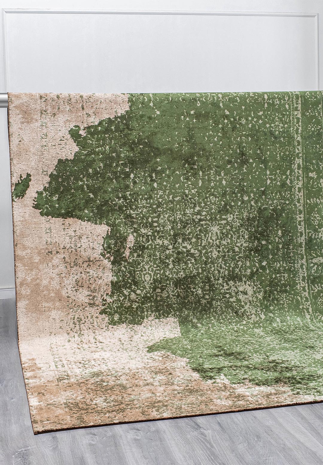 HERITAGE FOREST GREEN - CREAM RUG - 4