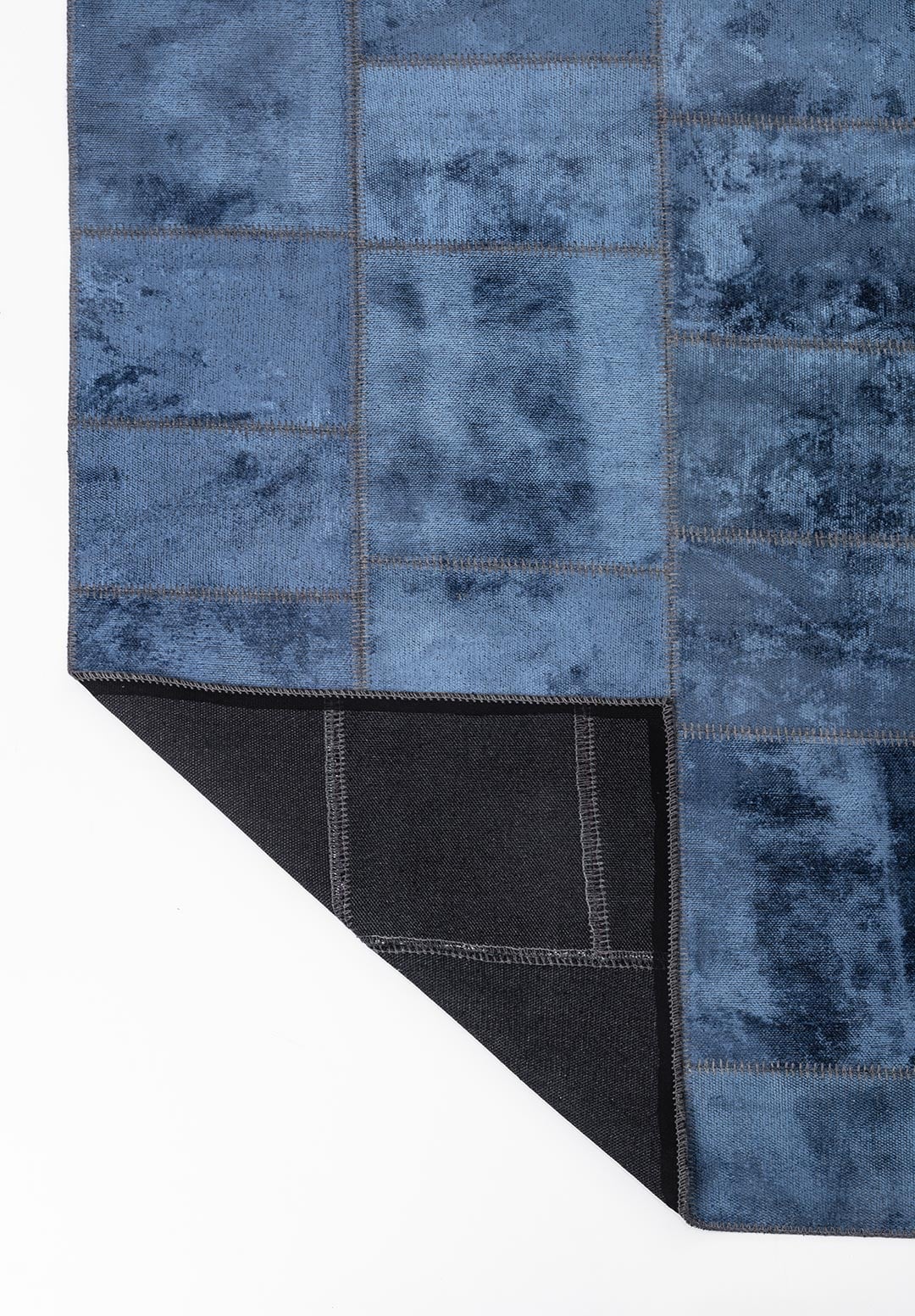 PATCH NAVY BLUE RUG - 3