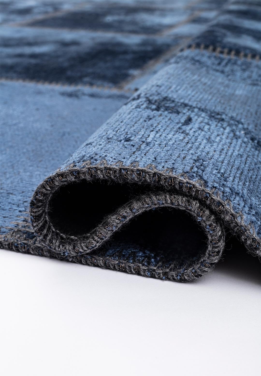 PATCH NAVY BLUE RUG - 2