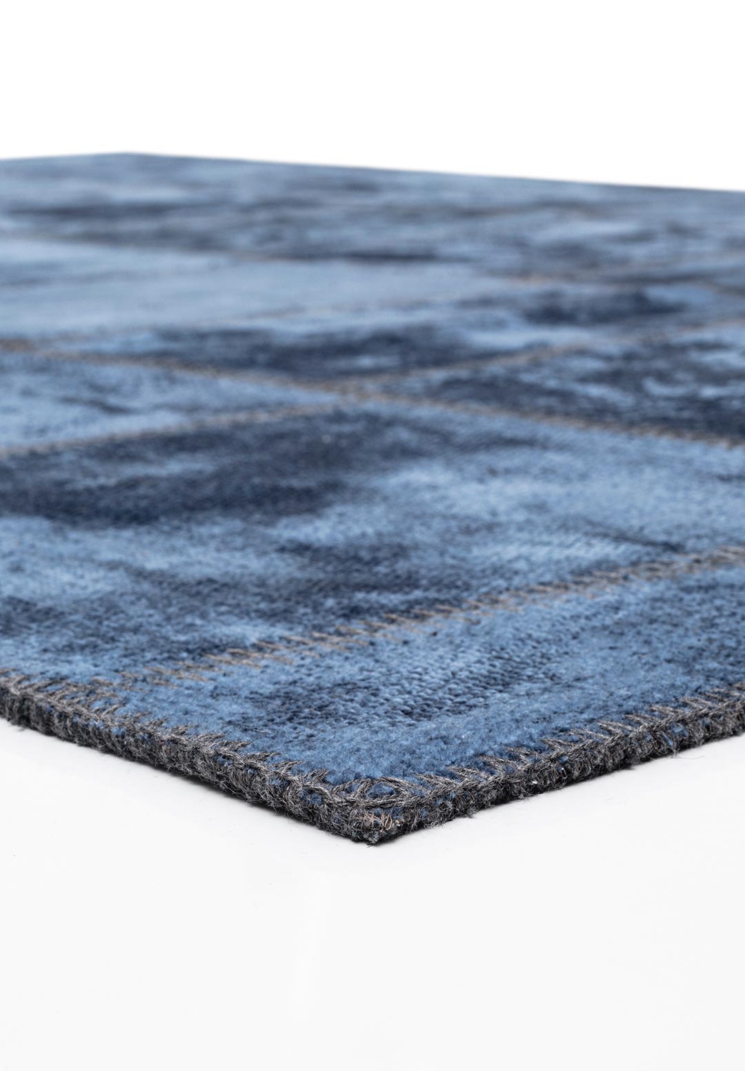 PATCH NAVY BLUE RUG - 4