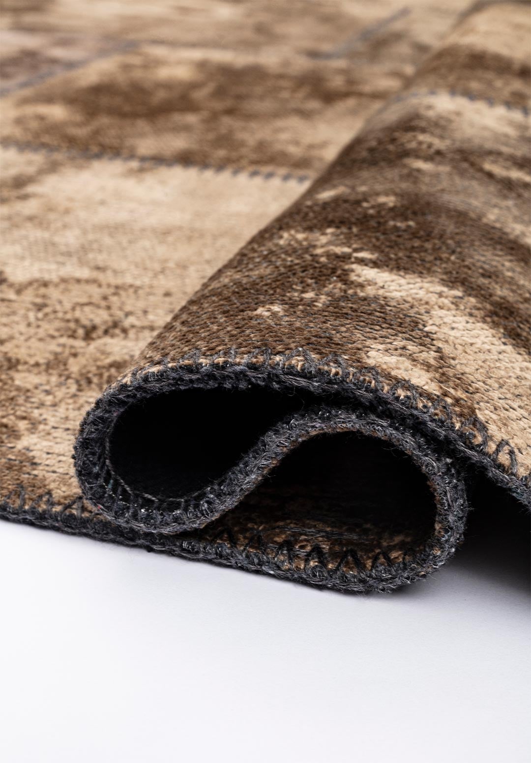 PATCH LIGHT BROWN RUG - 2