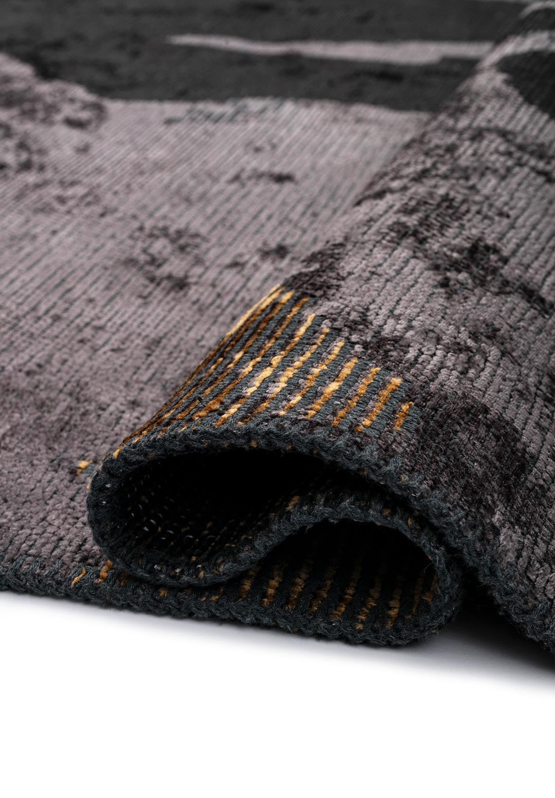 SEVILLA BLACK - MUSTARD - CHARCOAL RUG - 2