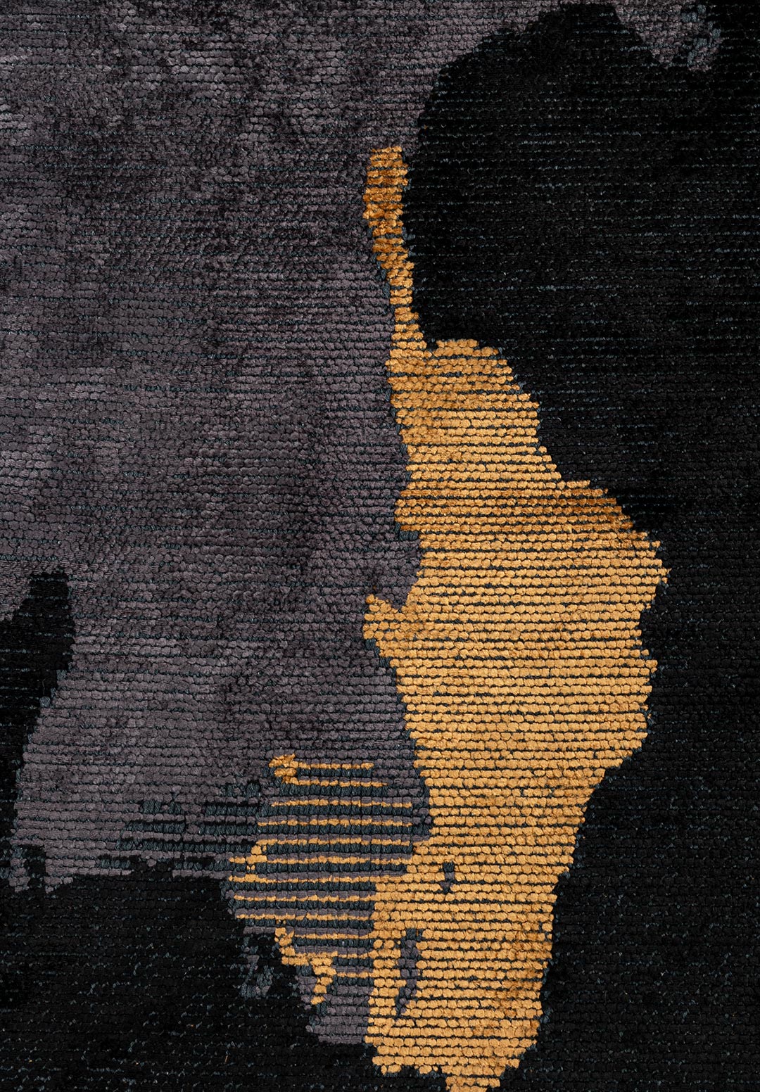 SEVILLA BLACK - MUSTARD - CHARCOAL RUG - 5