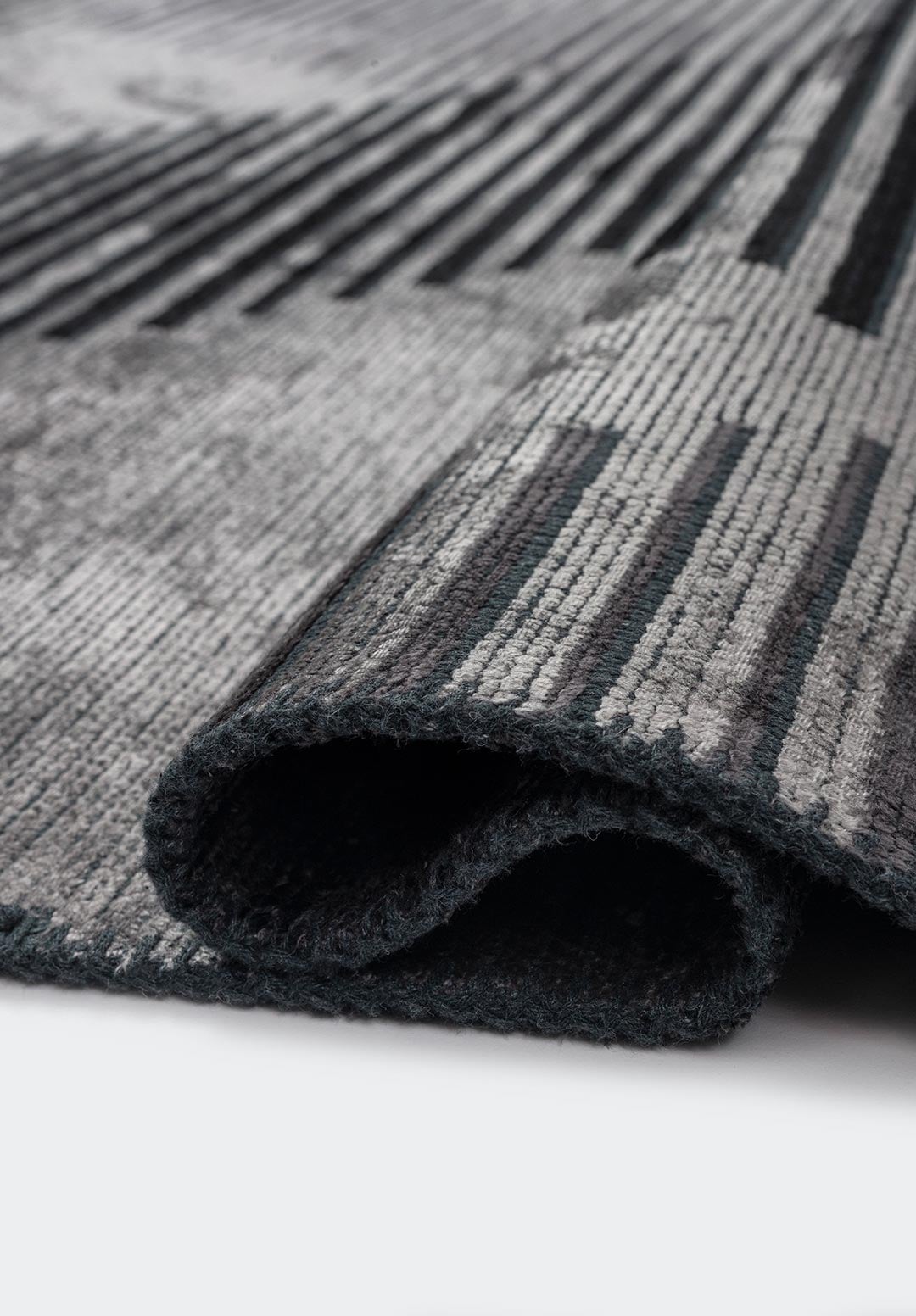 BARCELONA CHARCOAL - BLACK - GREY RUG - 2
