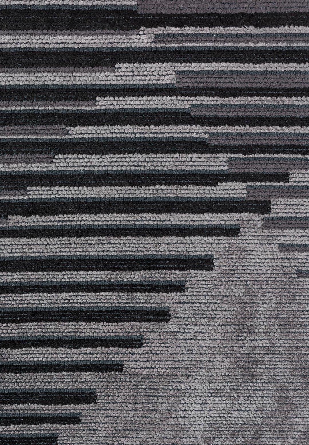 BARCELONA CHARCOAL - BLACK - GREY RUG - 5
