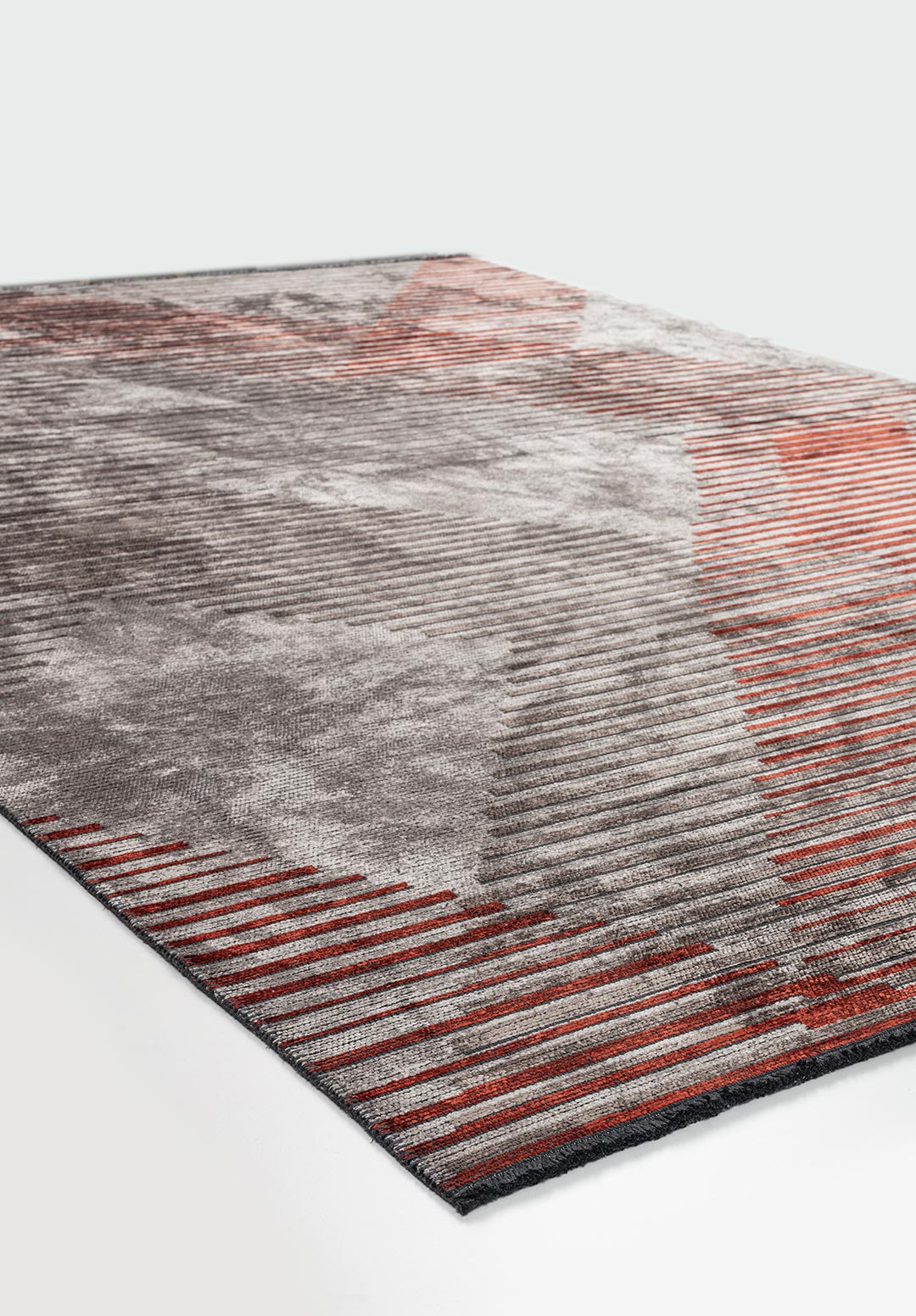 BARCELONA DARK TERRA - DARK GREY - LIGHT GREY RUG - 4