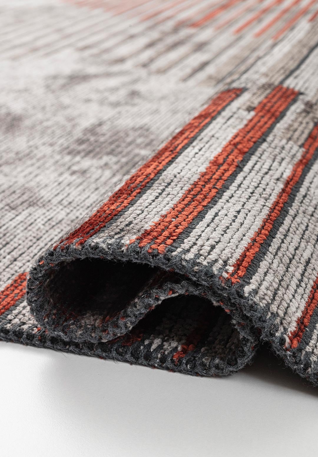 BARCELONA DARK TERRA - DARK GREY - LIGHT GREY RUG - 2