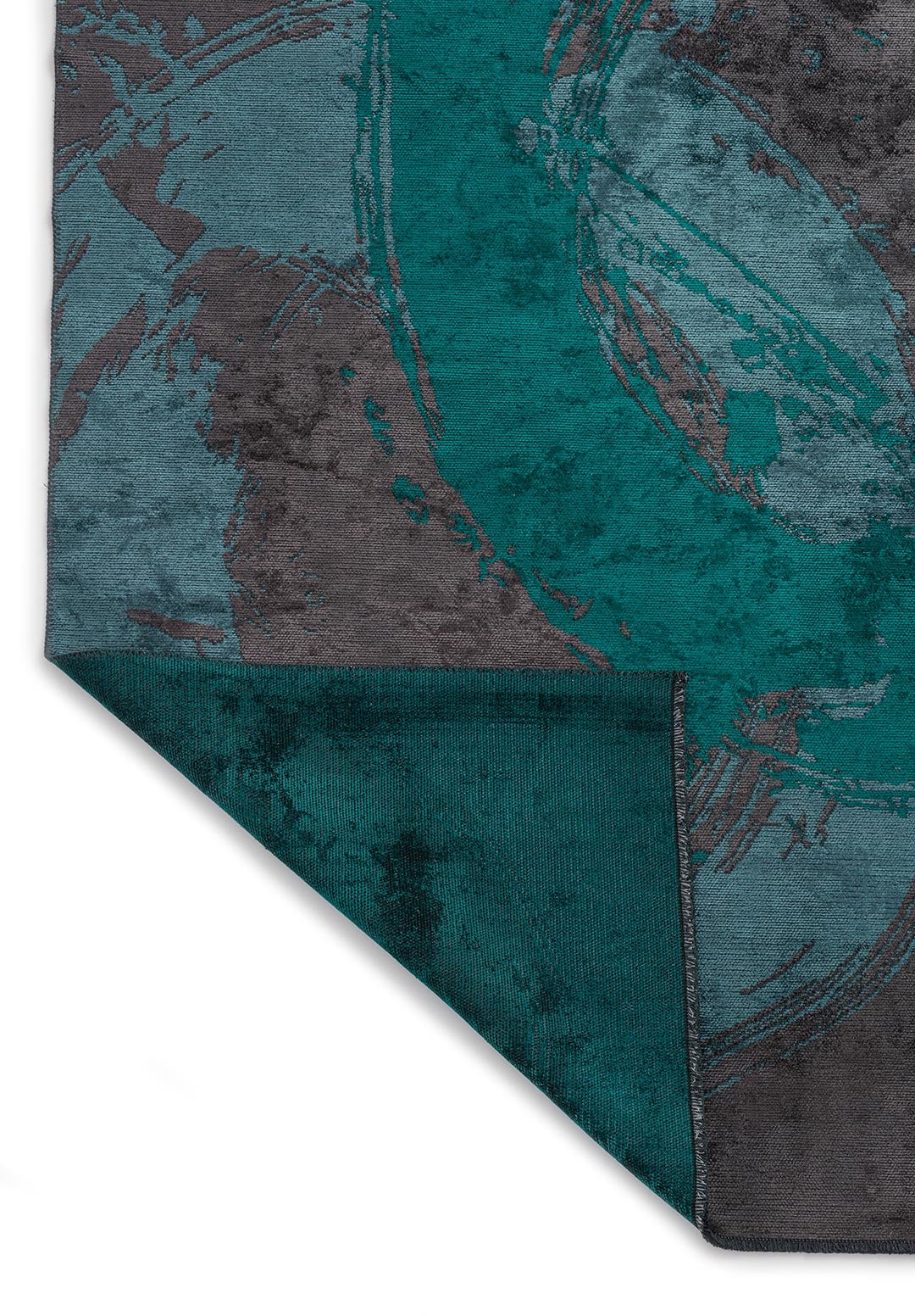 MADRID DARK TURQUOISE - CHARCOAL - PETROL RUG - 3