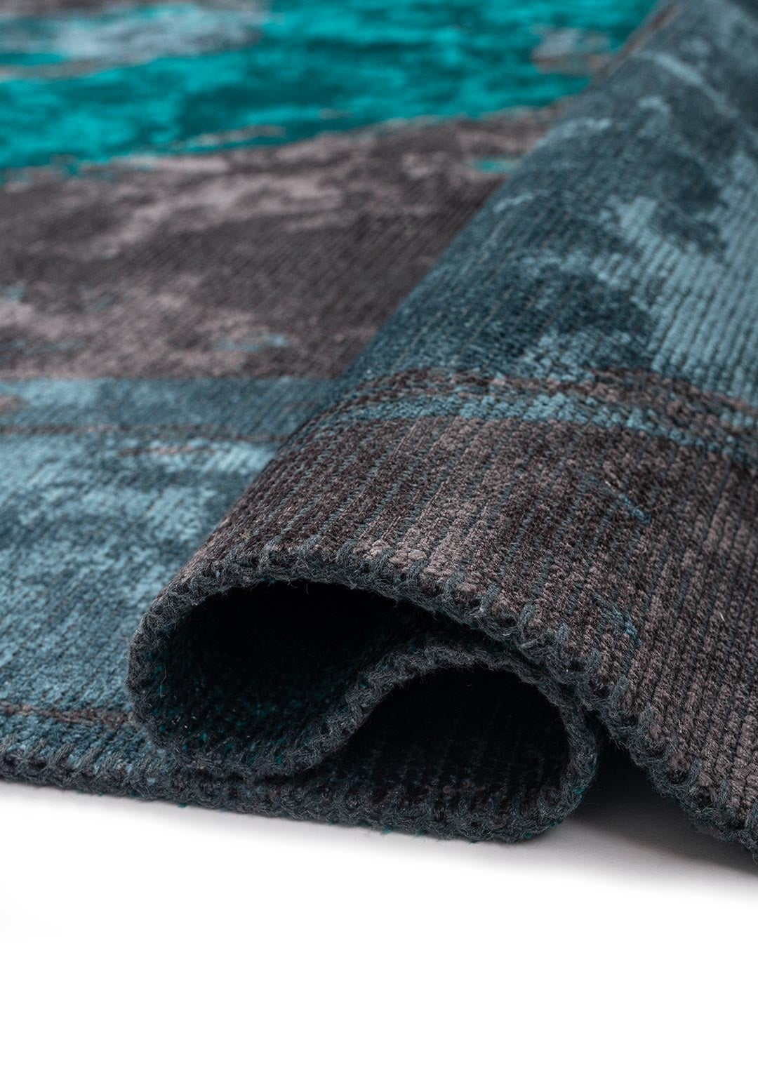 MADRID DARK TURQUOISE - CHARCOAL - PETROL RUG - 2