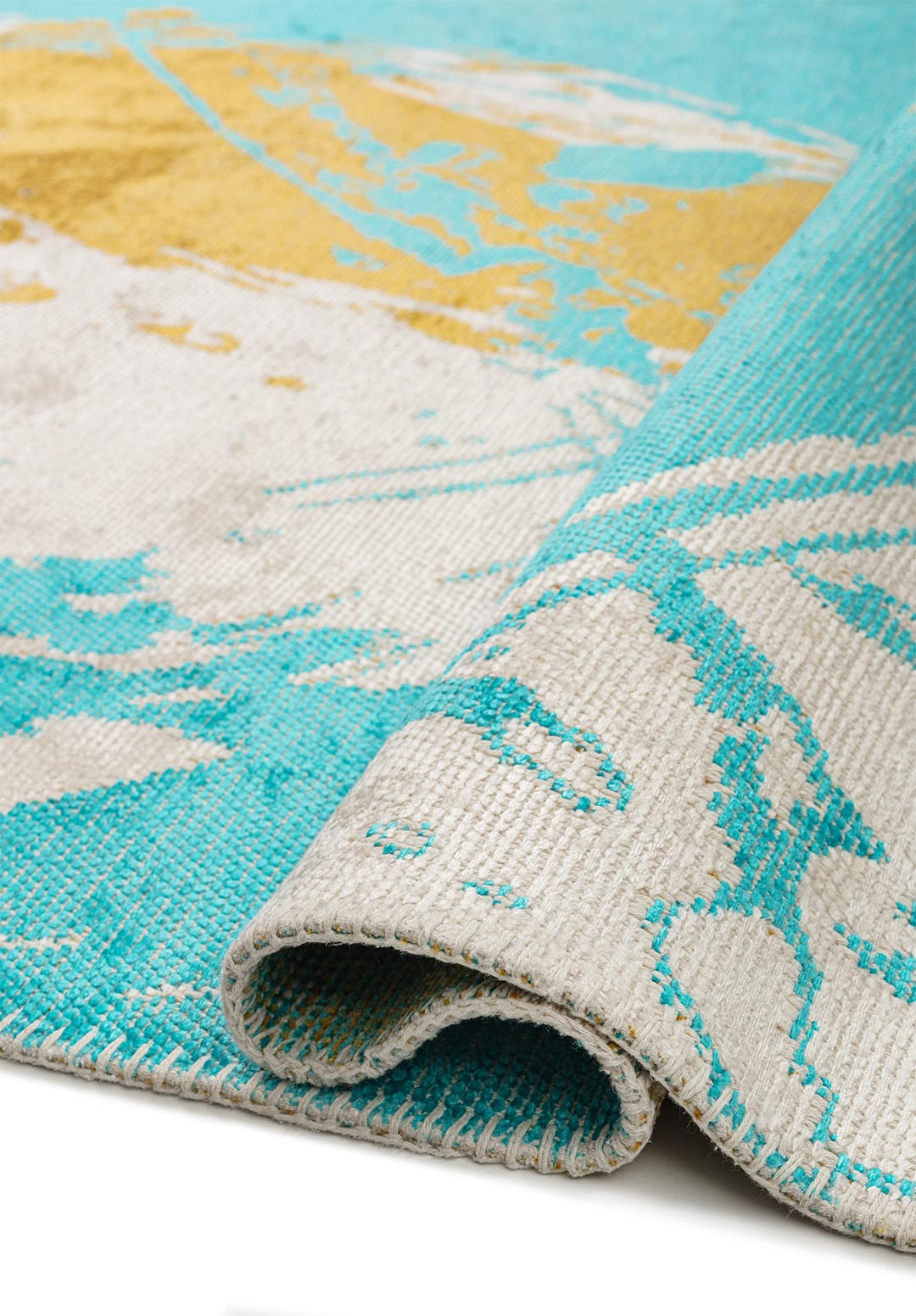 MADRID TURQUOISE - ECRU - YELLOW RUG - 2