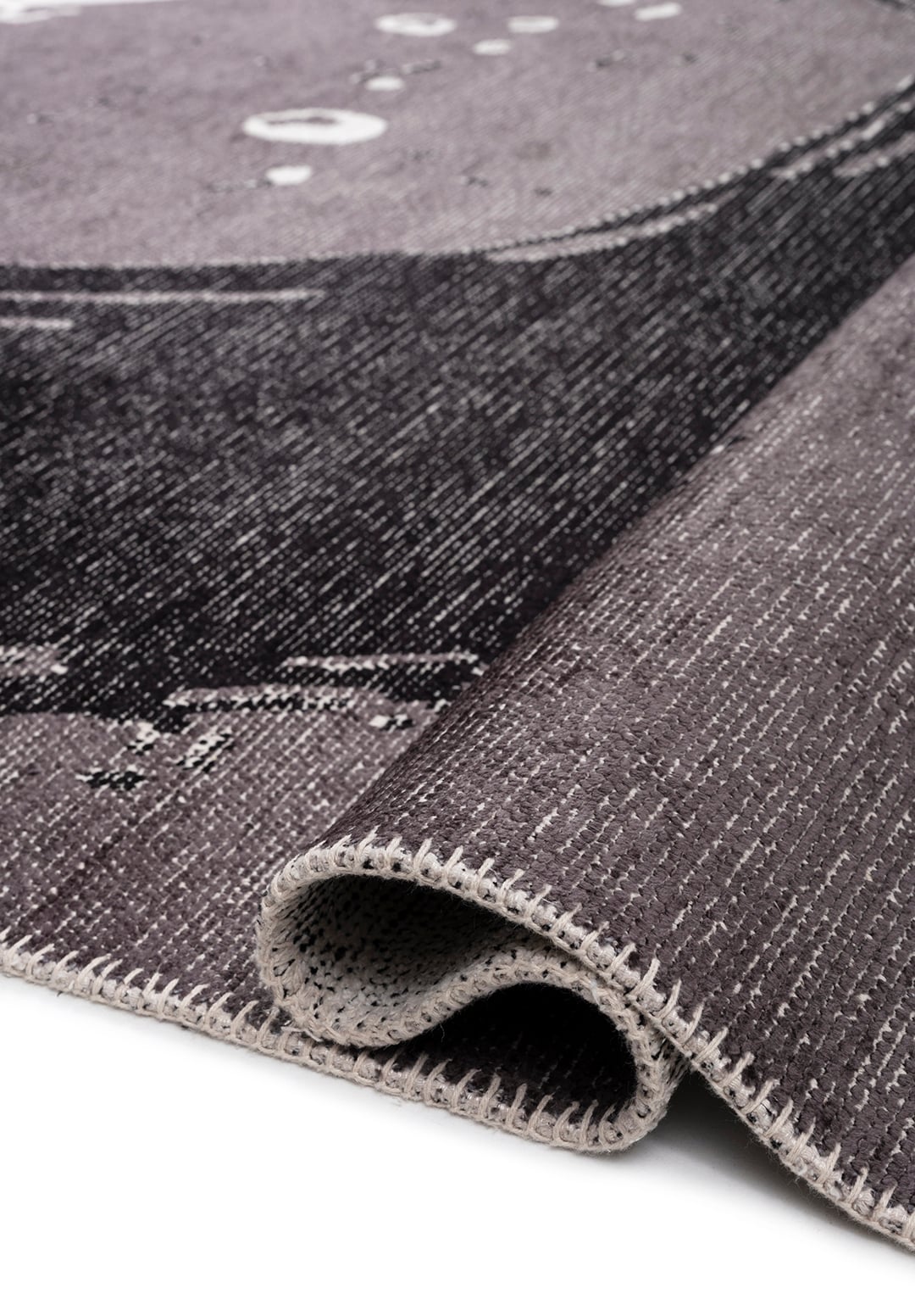 MADRID BLACK - CHARCOAL - ECRU RUG - 2