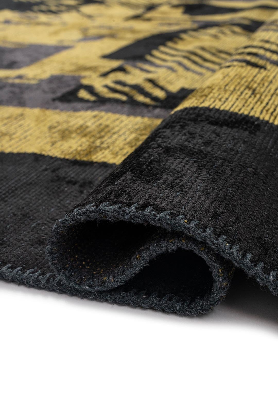 BILBAO BLACK - YELLOW - CHARCOAL RUG - 2