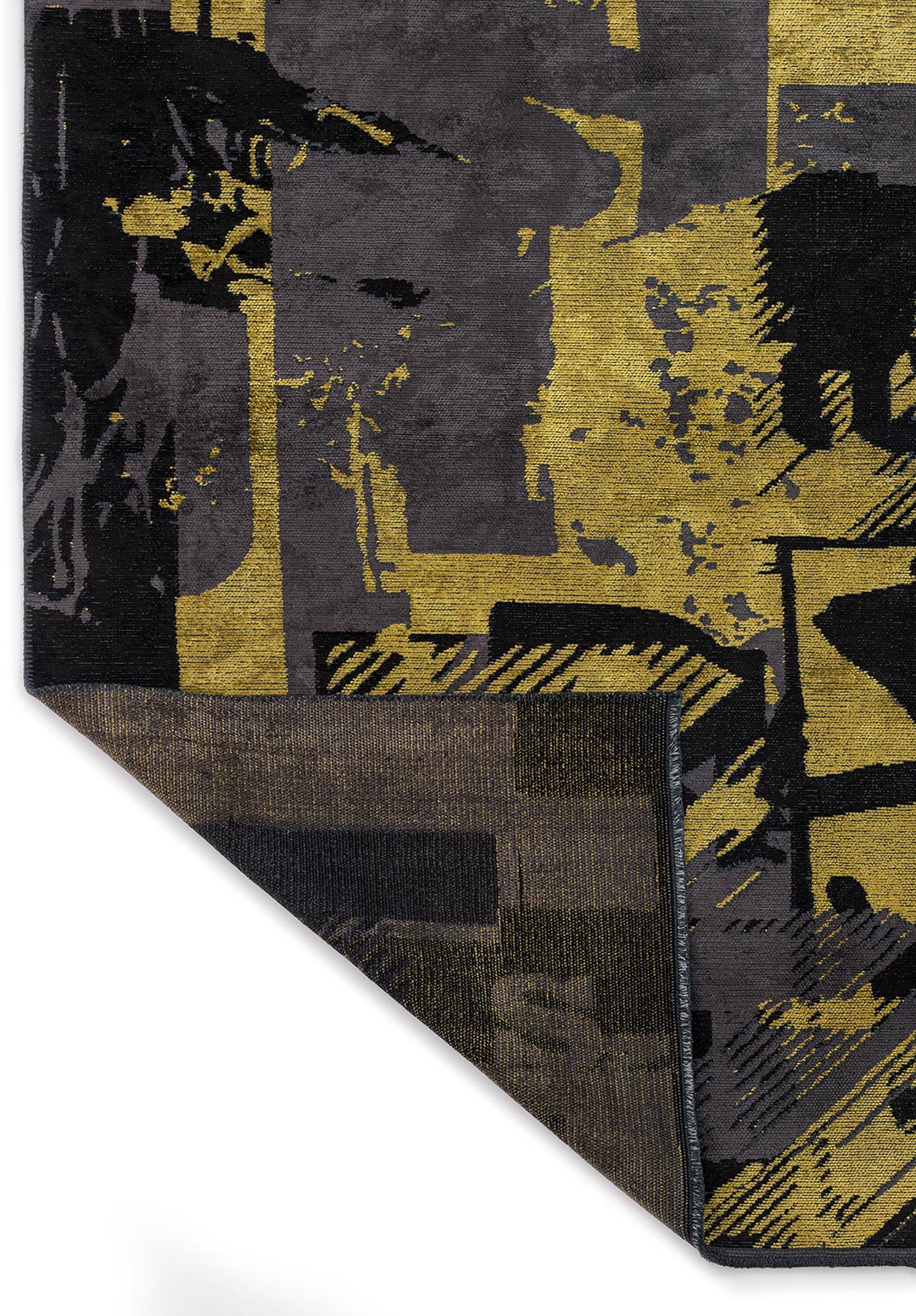 BILBAO BLACK - YELLOW - CHARCOAL RUG - 3