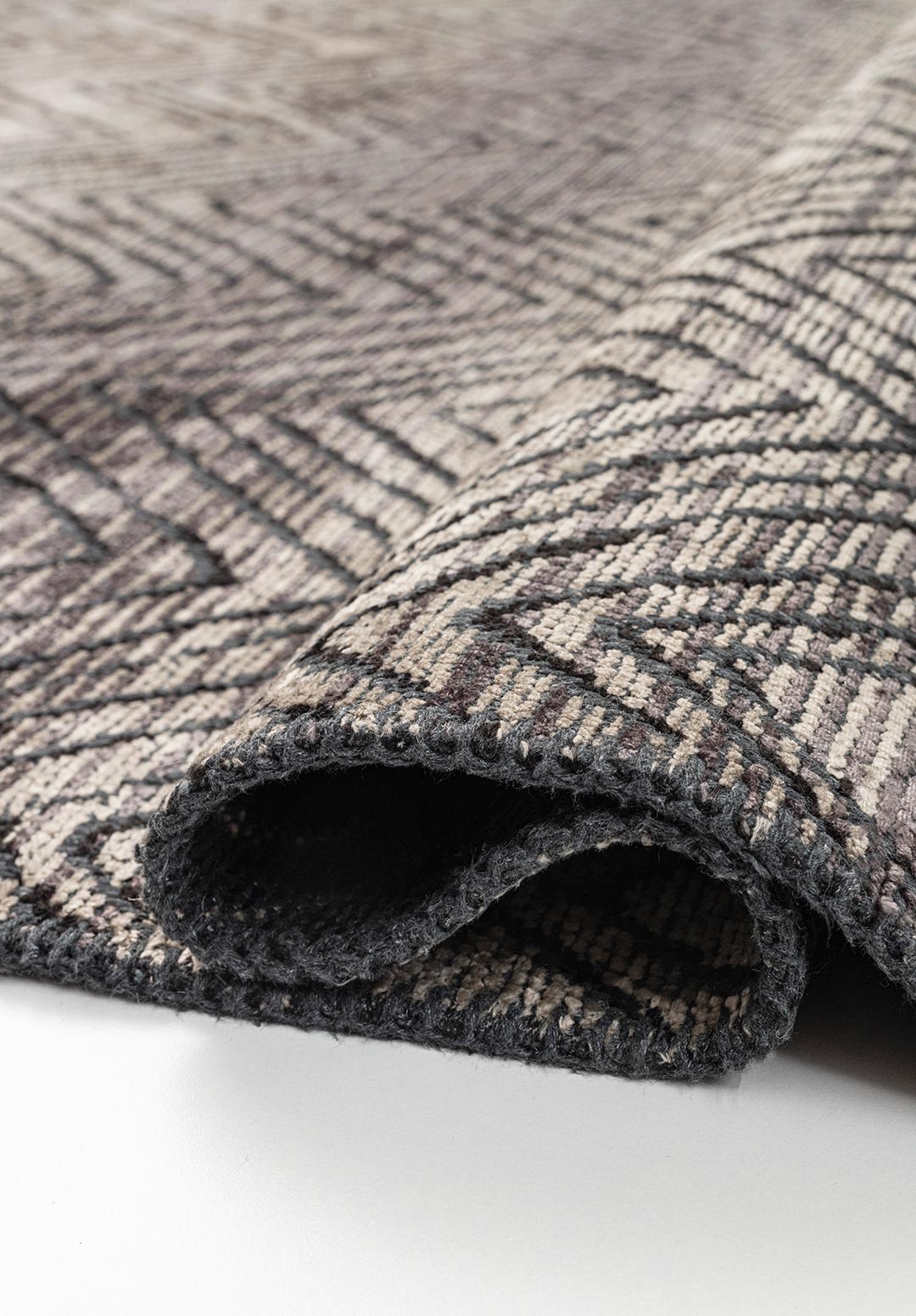 ZARAGOZA CHARCOAL - BEIGE - GREY - BLACK RUG - 2