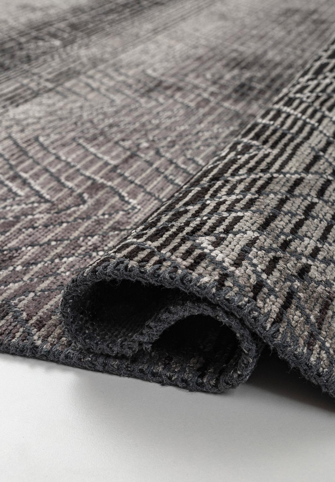 ZARAGOZA CHARCOAL - BLACK - GREY - LIGHT CREAM RUG - 2