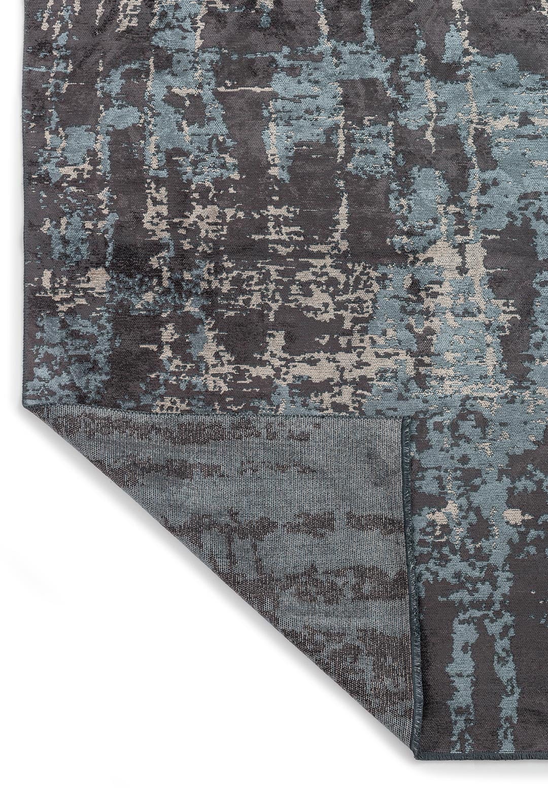 TOLEDO CHARCOAL - BLUE - LIGHT CREAM RUG - 3