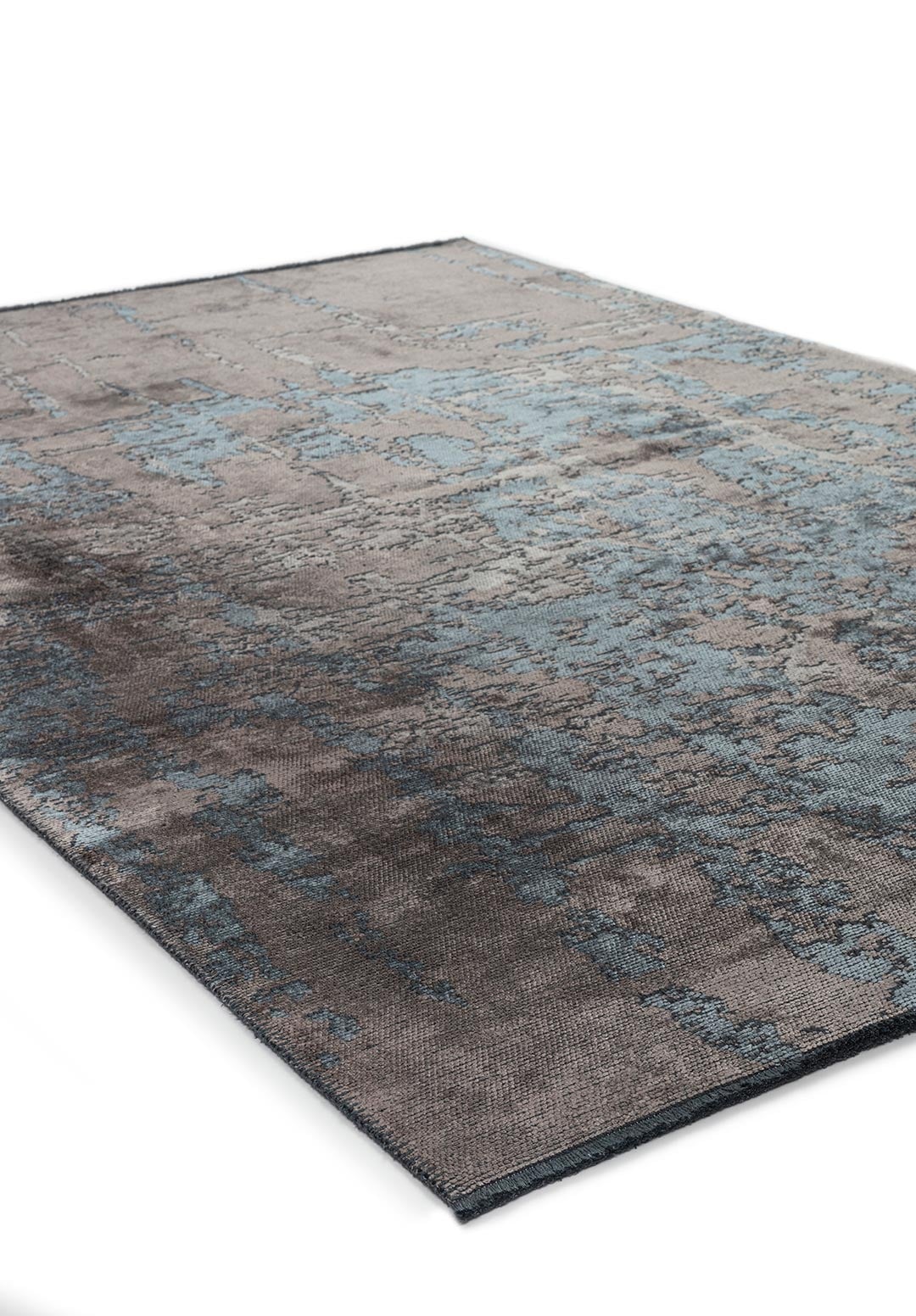 TOLEDO DARK GREY - BLUE - CREAM RUG - 4