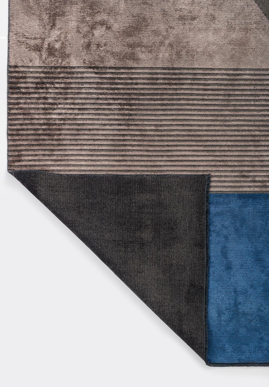FRANKFURT CHARCOAL - NAVY BLUE - GREY RUG - 3
