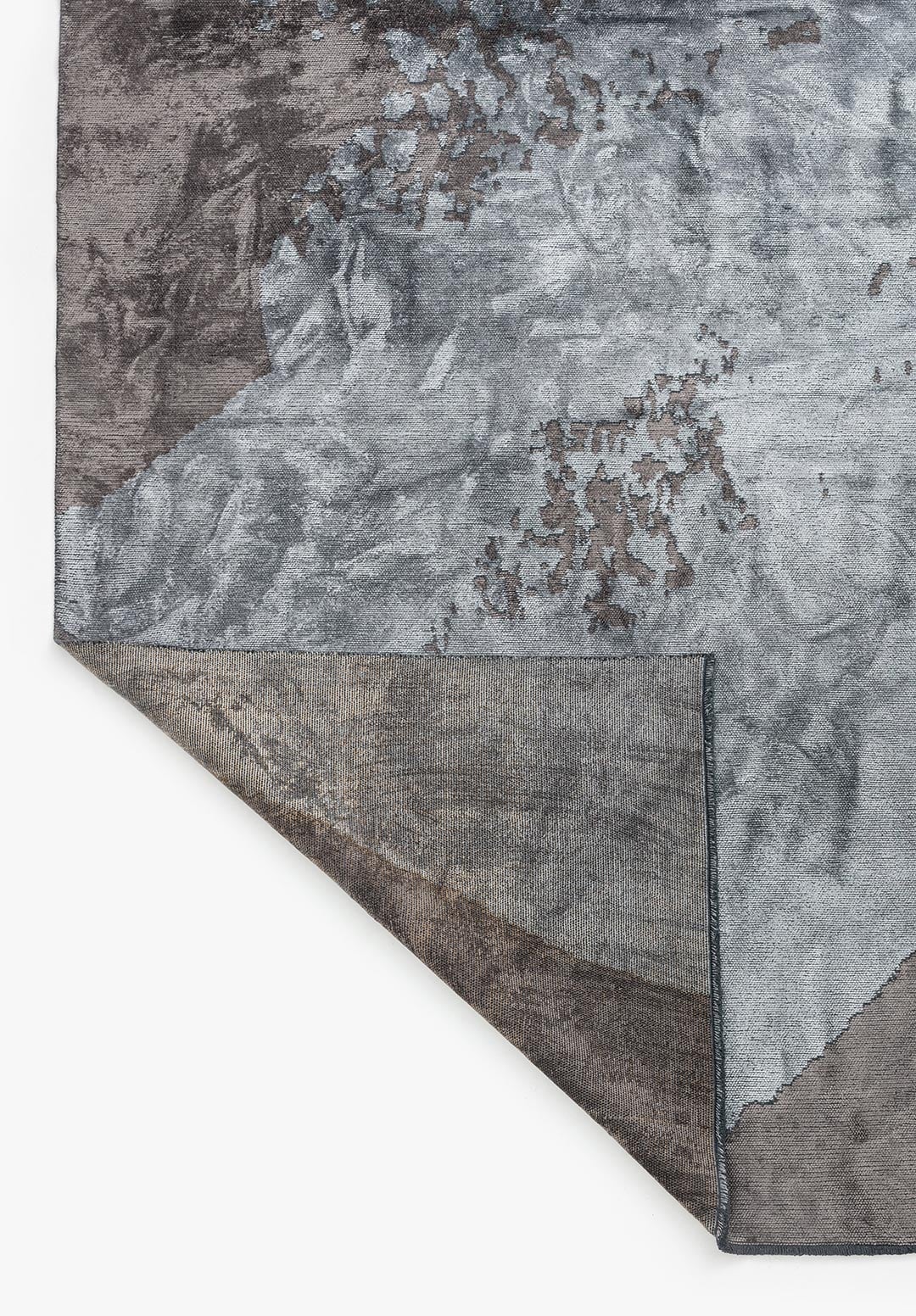 LAGUNA DARK GREY - MUSTARD - ICE BLUE RUG - 3