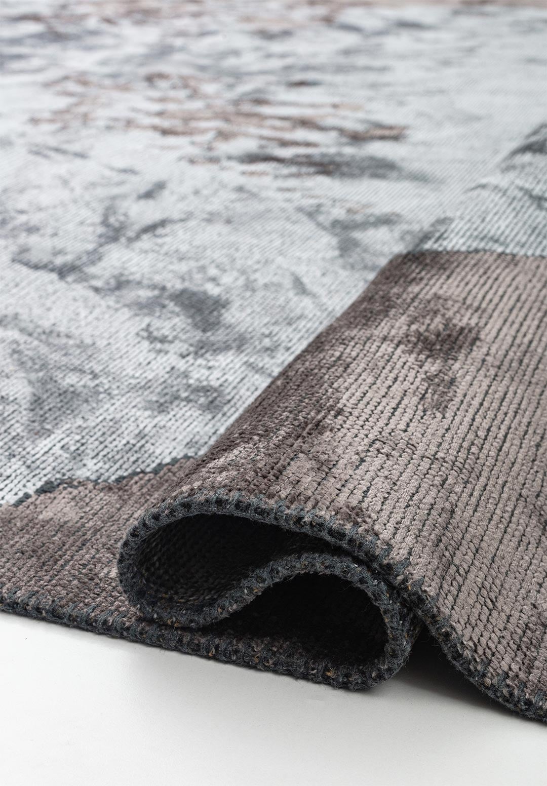 LAGUNA DARK GREY - MUSTARD - ICE BLUE RUG - 2