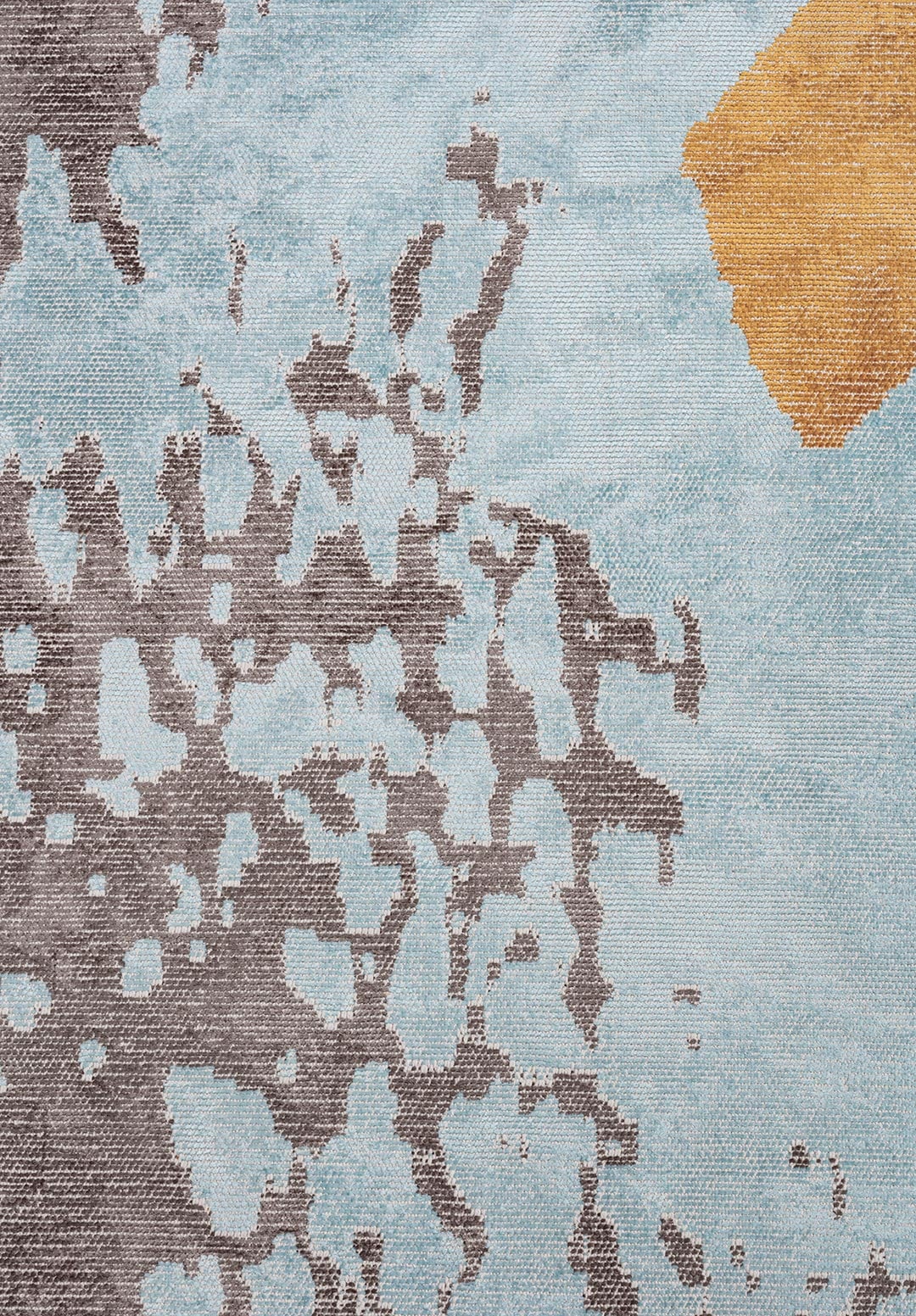 LAGUNA DARK GREY - GOLD - ICE BLUE RUG - 5