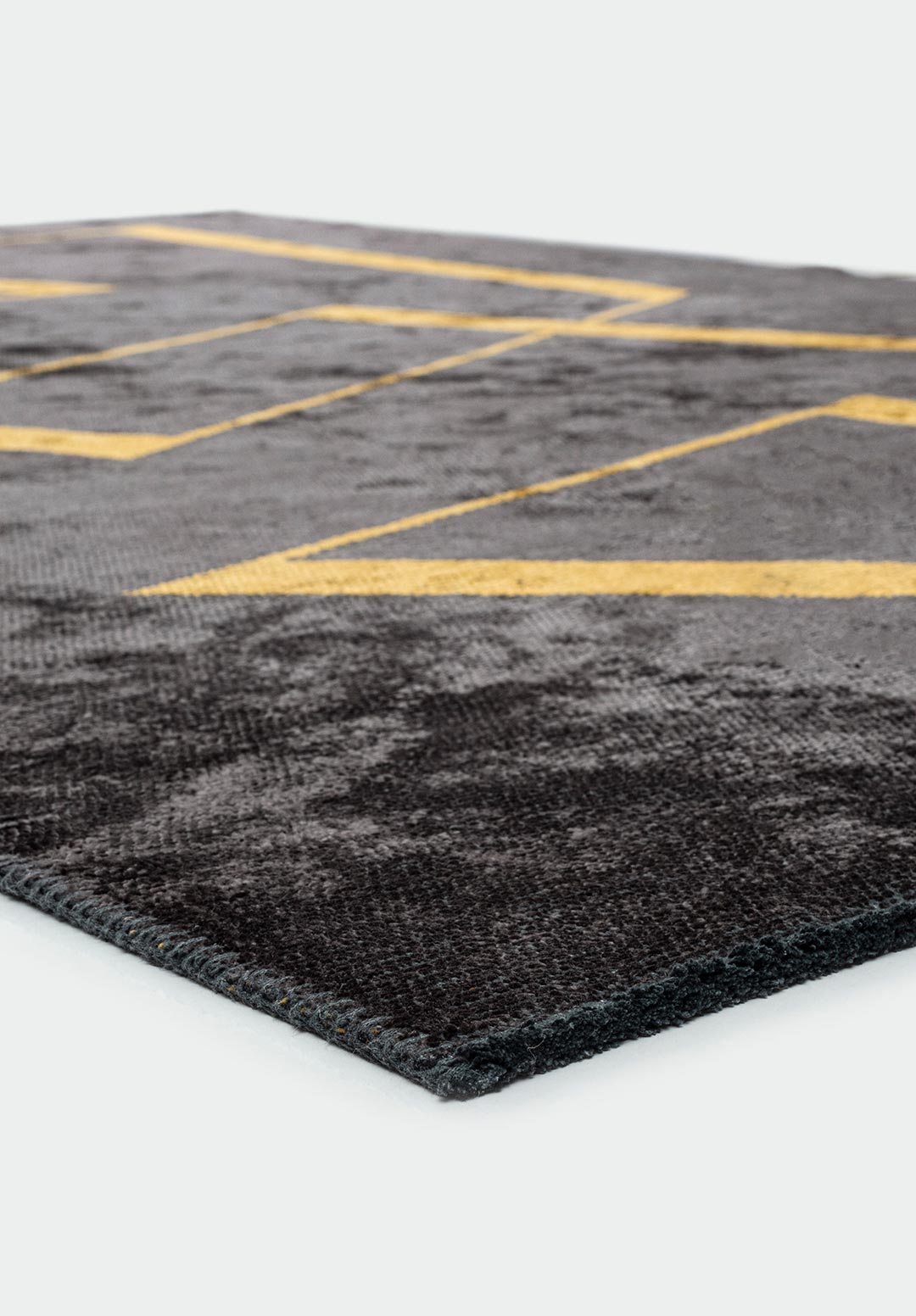 PIPE CHARCOAL - MUSTARD RUG - 4