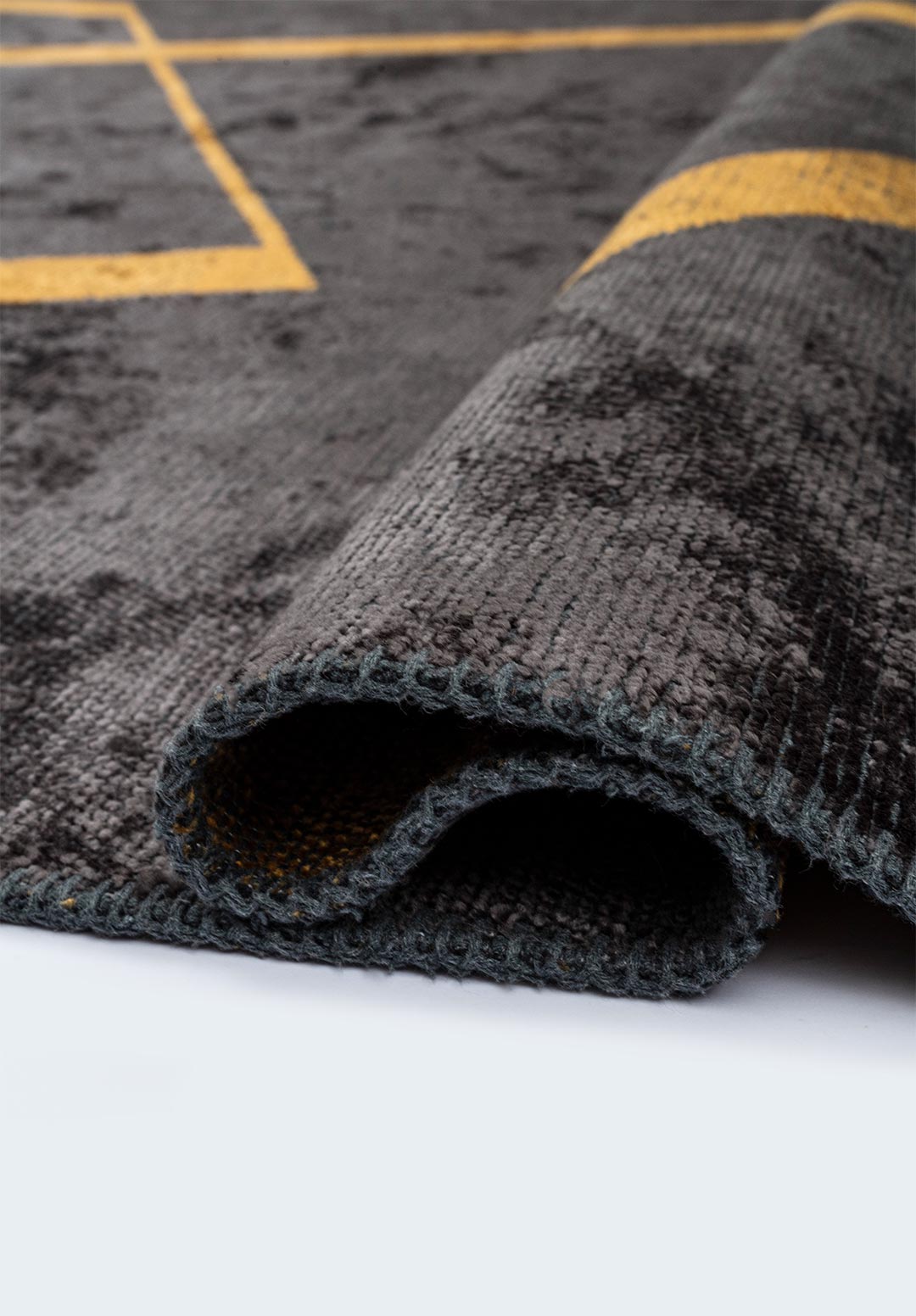 PIPE CHARCOAL - MUSTARD RUG - 2