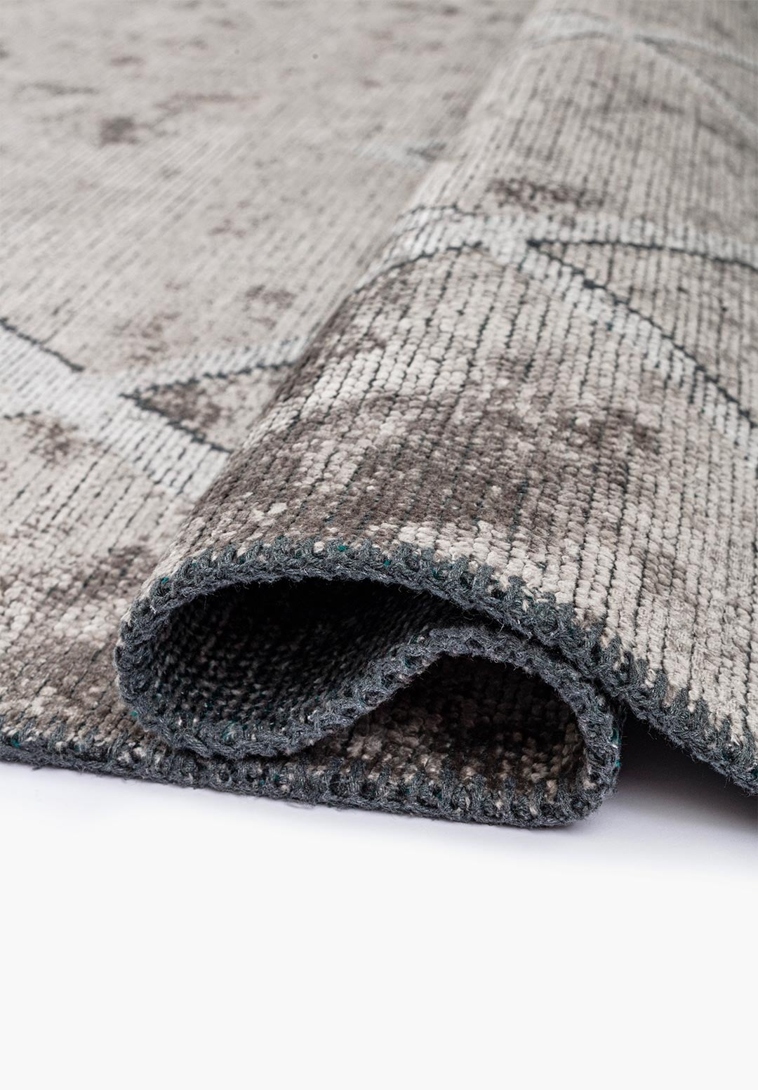 CORDOBA GREY - LIGHT GREY - DARK TURQUOISE RUG - 2