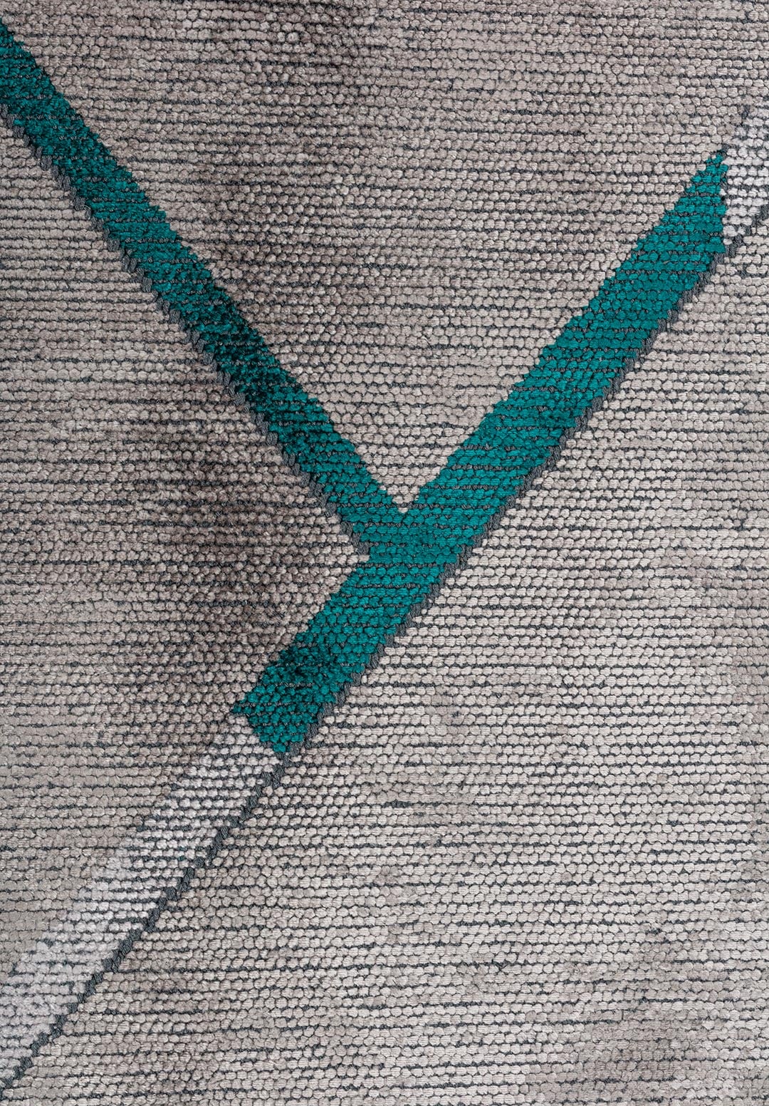 CORDOBA GREY - LIGHT GREY - DARK TURQUOISE RUG - 5